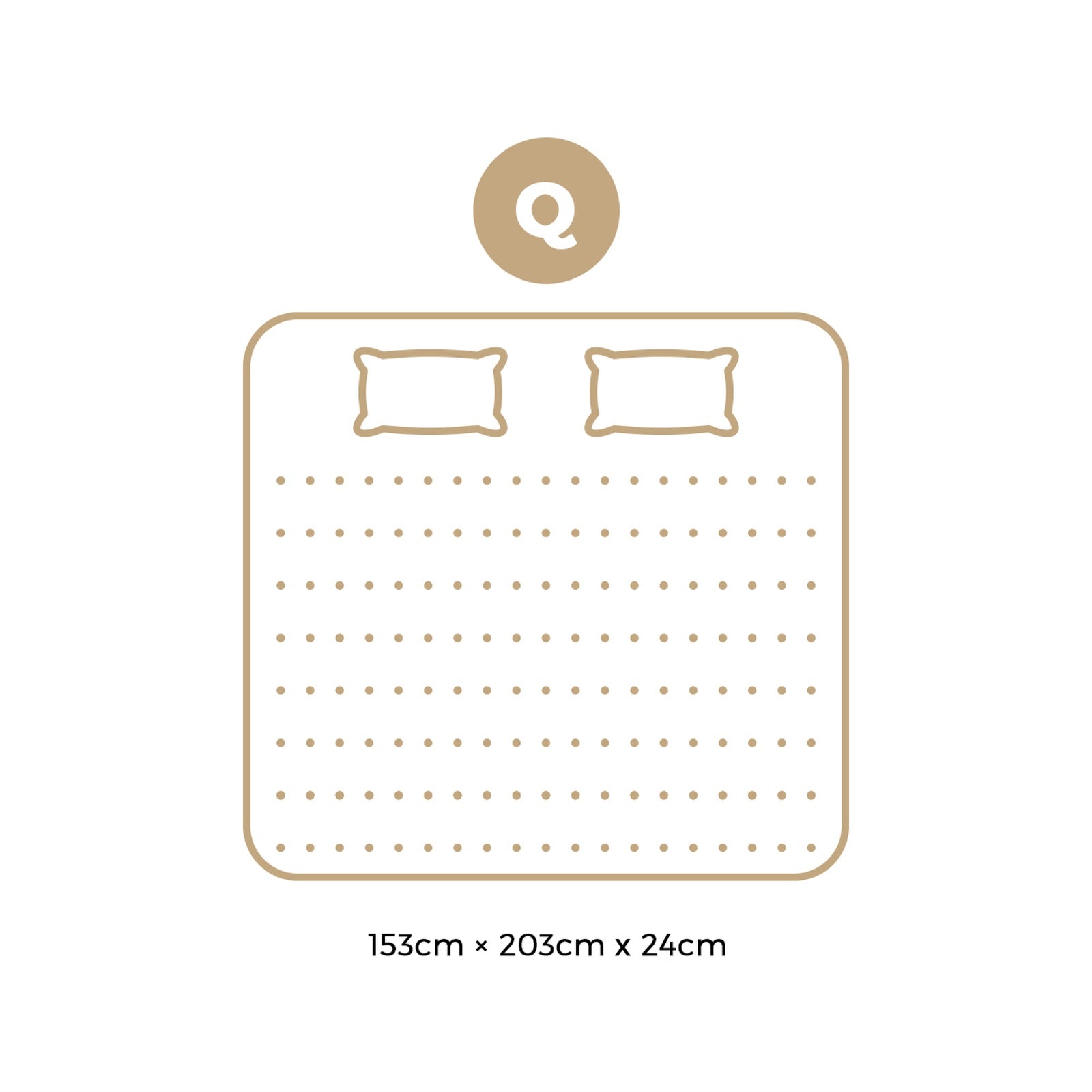 Bedra Queen Mattress Tight Top Foam Pocketed Springs Anti-disturbance 24cm - Sunyee