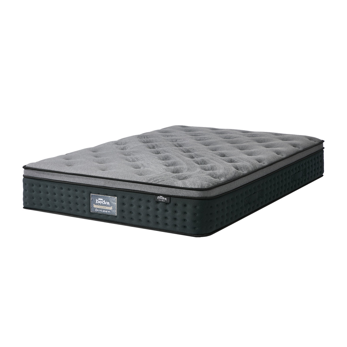 Bedra Double Mattress Euro Top Spring Medium Firm Motion Isolation 34cm