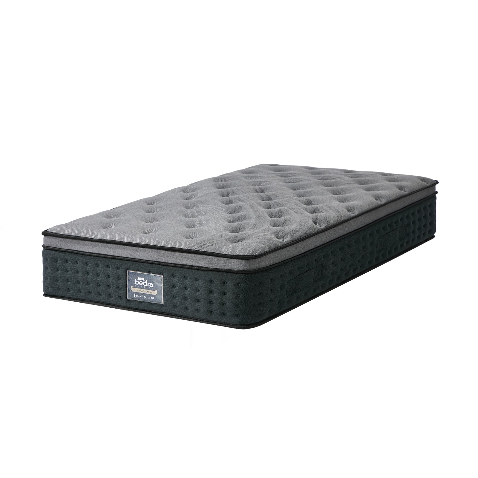 Bedra Single Mattress Euro Top Spring Medium Firm Motion Isolation 34cm