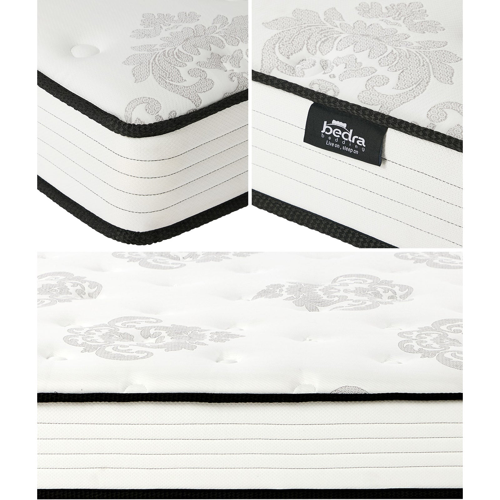 Bedra Double Mattress Bonnell Spring Foam Bed Medium Firm Breathable 16cm