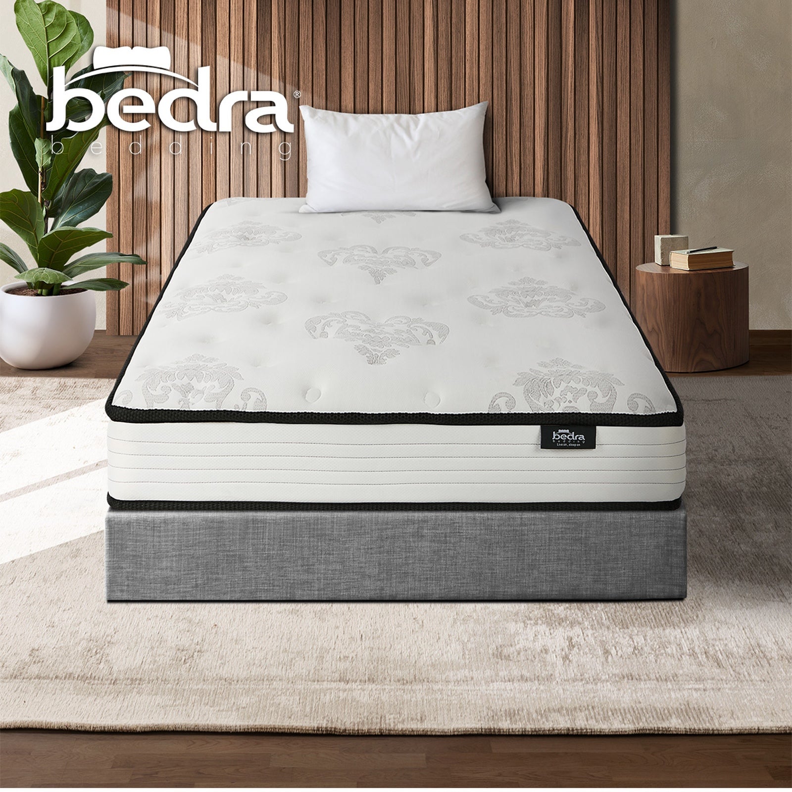 Bedra King Single Mattress Bonnell Spring Foam Bed Medium Firm Breathable 16cm