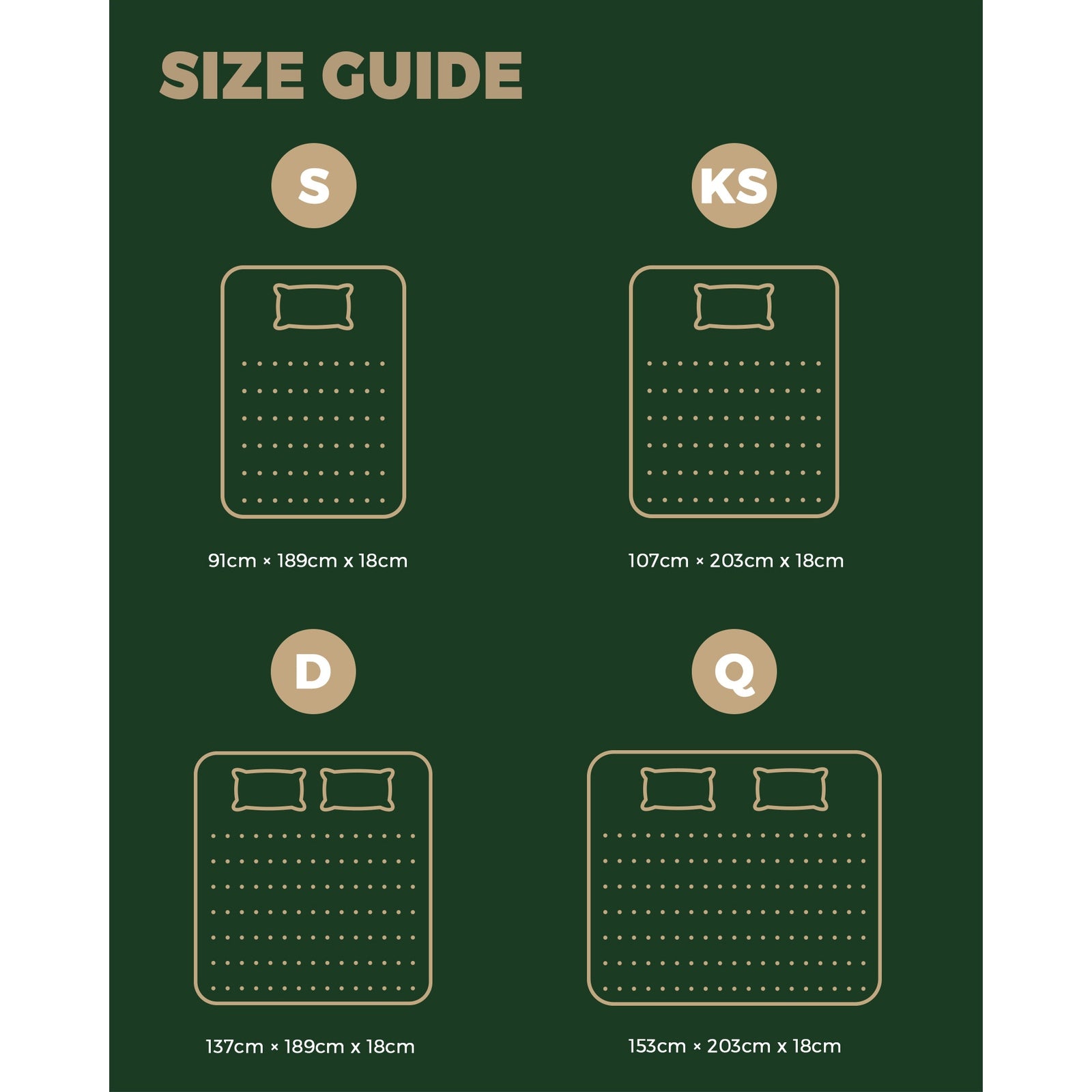 Bedra Queen Mattress Breathable Luxury Bed Bonnell Spring Foam Medium 18cm - Sunyee