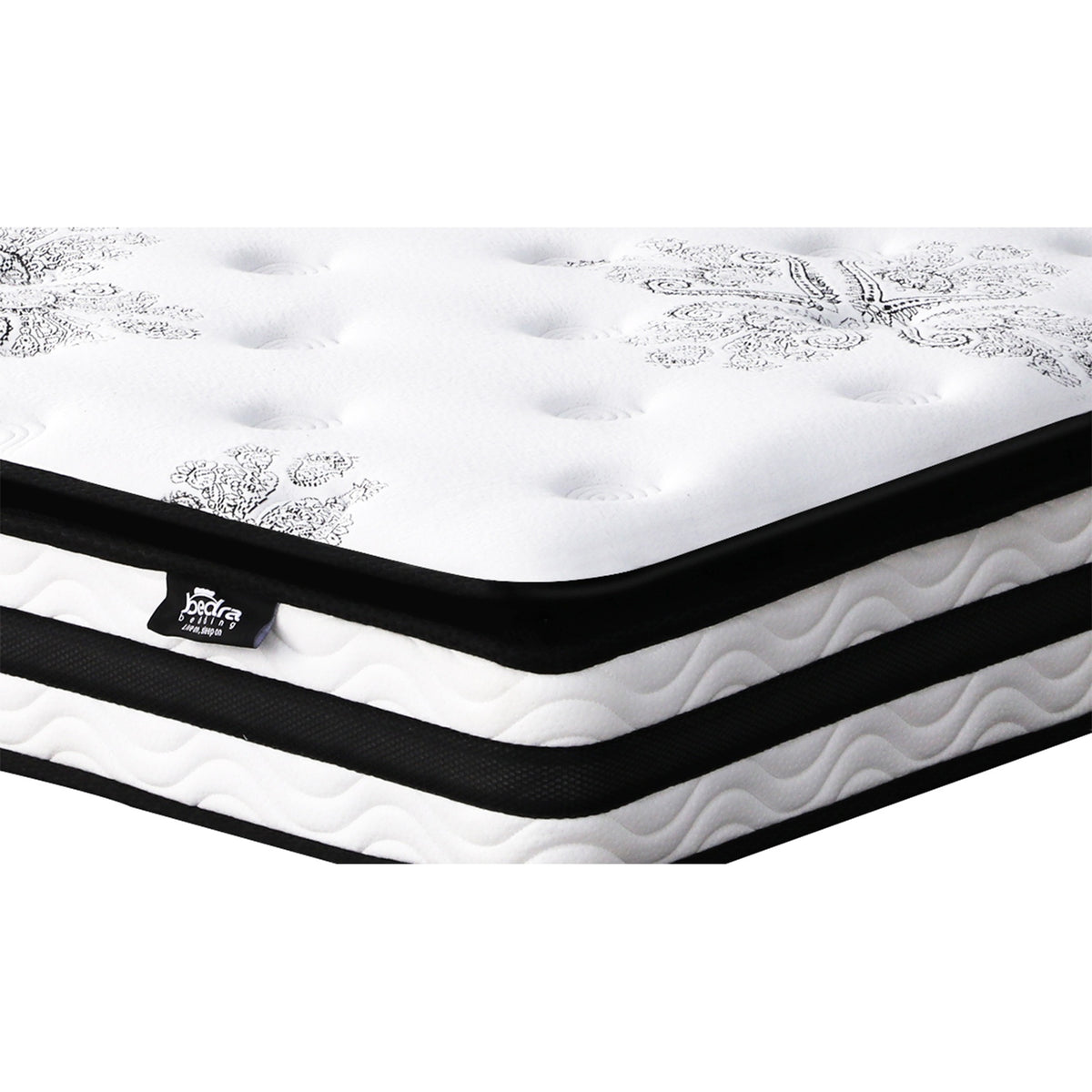 Bedra King Mattress Breathable Luxury Bed Bonnell Spring Foam Medium 22cm - Sunyee