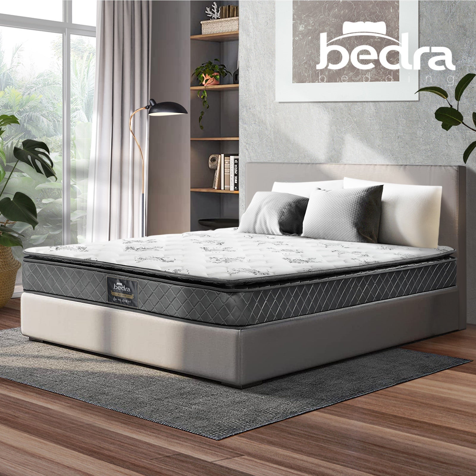 Bedra Double Mattress Breathable Luxury Bed Bonnell Spring Foam Medium 21cm - Sunyee