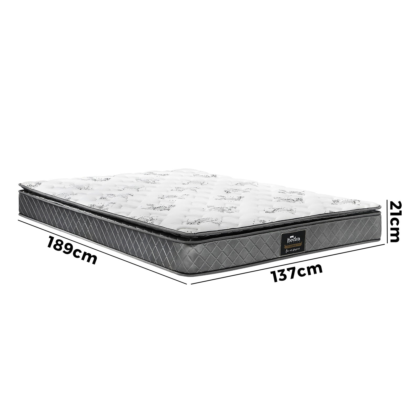 Bedra Double Mattress Breathable Luxury Bed Bonnell Spring Foam Medium 21cm - Sunyee