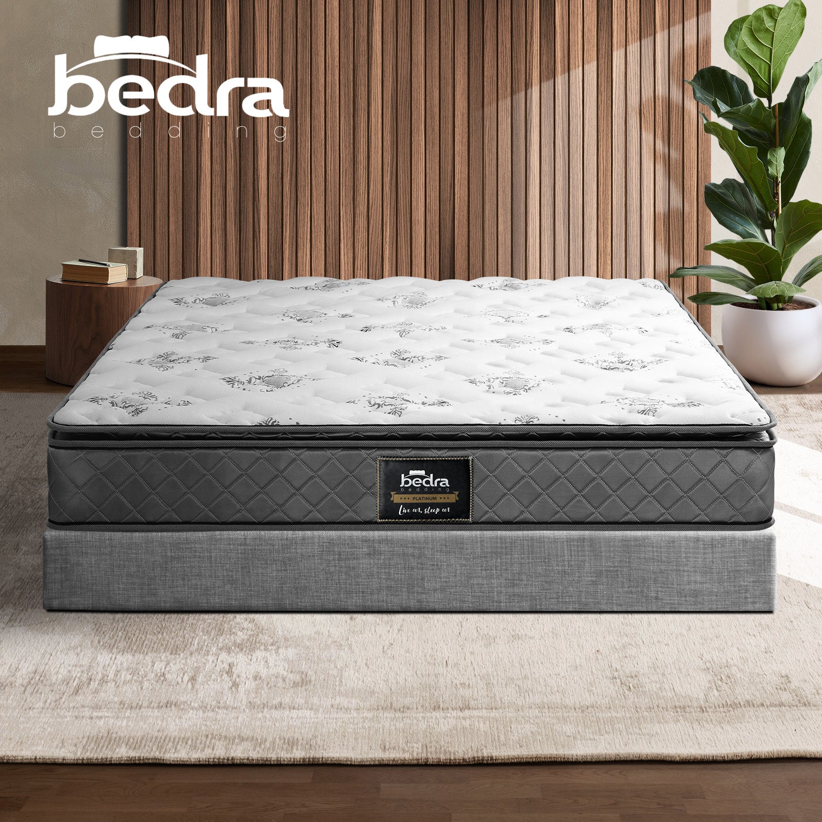Bedra Double Mattress Breathable Luxury Bed Bonnell Spring Foam Medium 21cm - Sunyee
