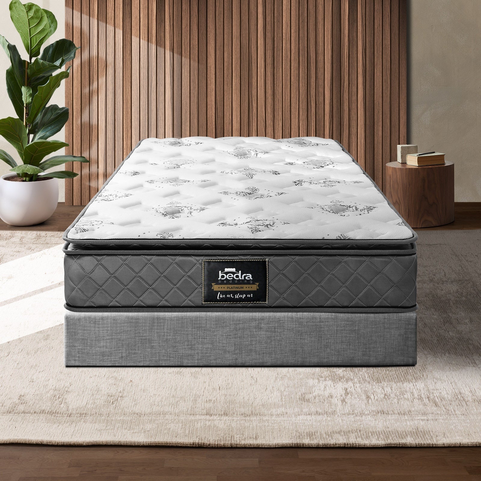 Bedra Queen Double Single King Single Mattress Luxury Bonnell Spring Foam 21cm - Sunyee