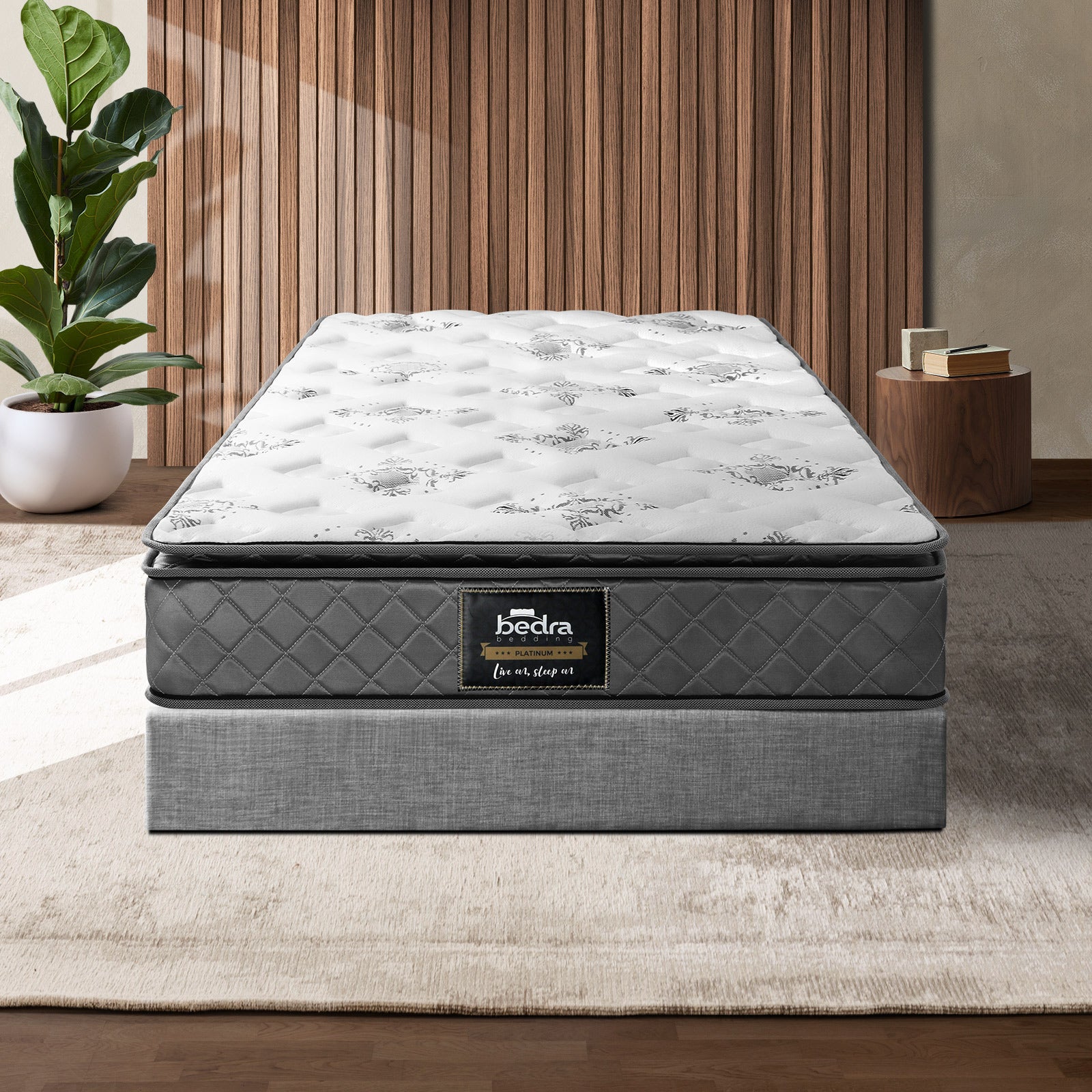 Bedra Single Mattress Breathable Luxury Bed Bonnell Spring Foam Medium 21cm - Sunyee