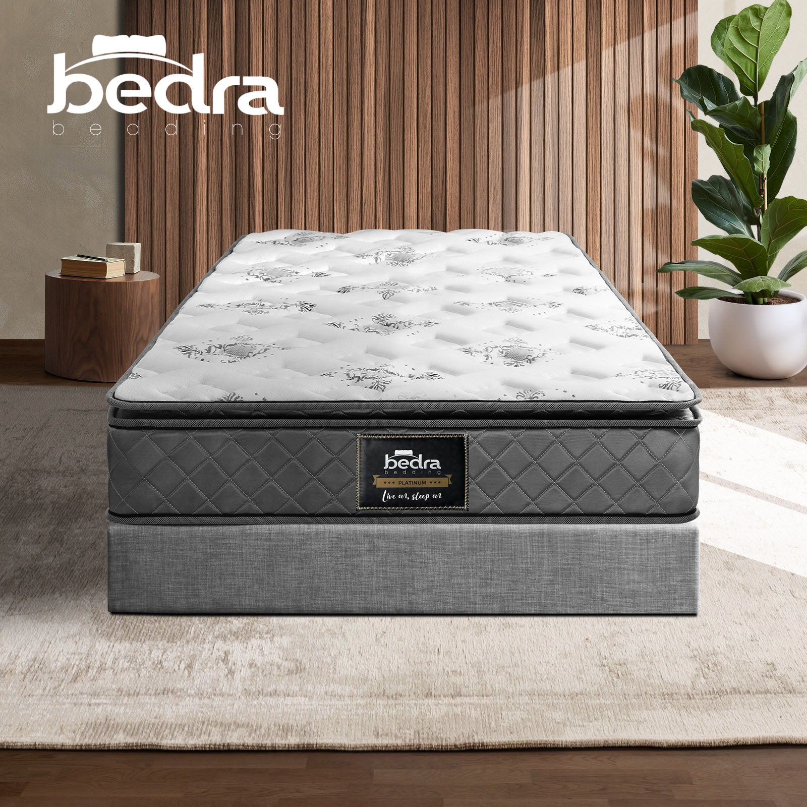 Bedra Single Mattress Breathable Luxury Bed Bonnell Spring Foam Medium 21cm - Sunyee
