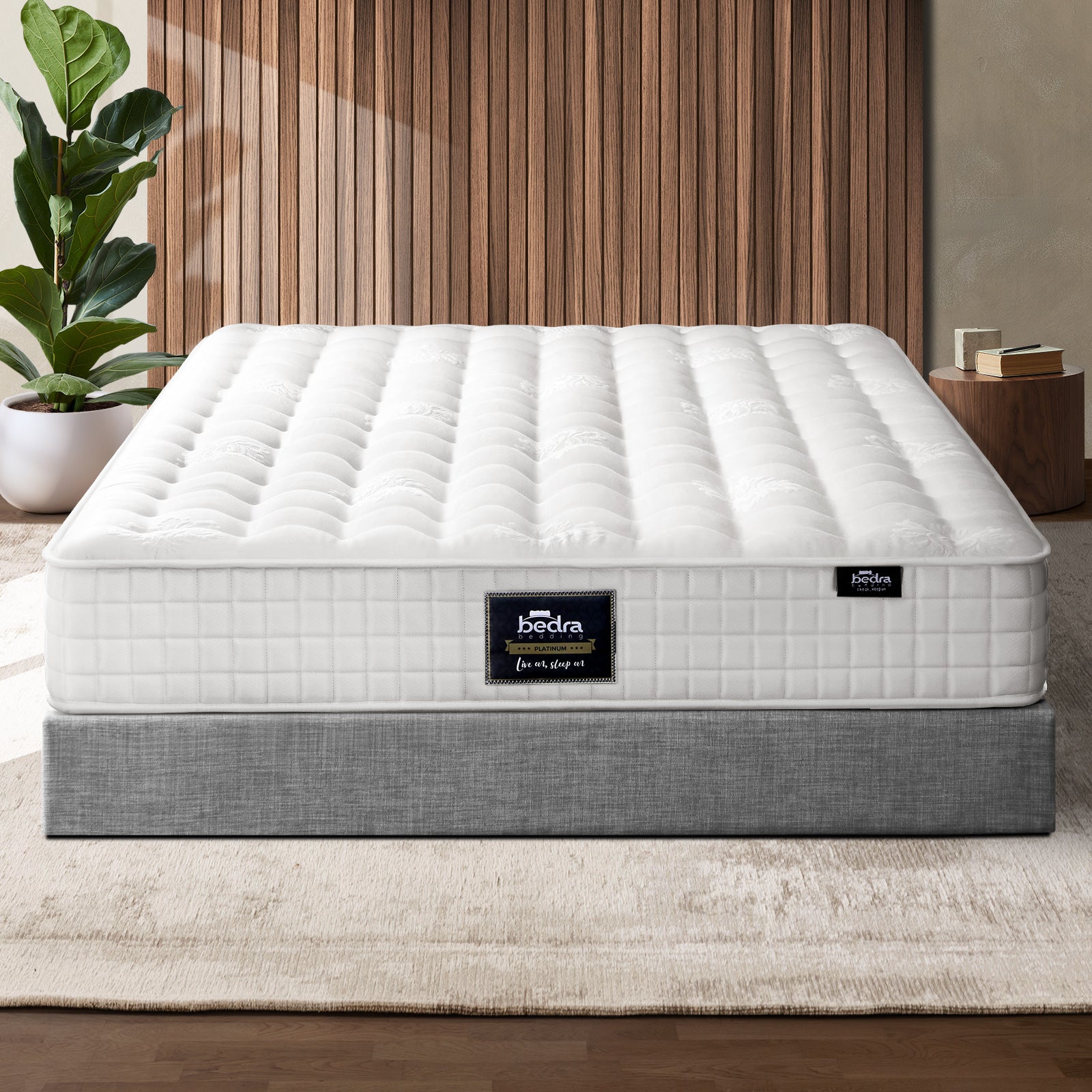 Bedra Mattress Double Bed Luxury Tight Top Pocket Spring Foam Medium Firm 27cm - Sunyee