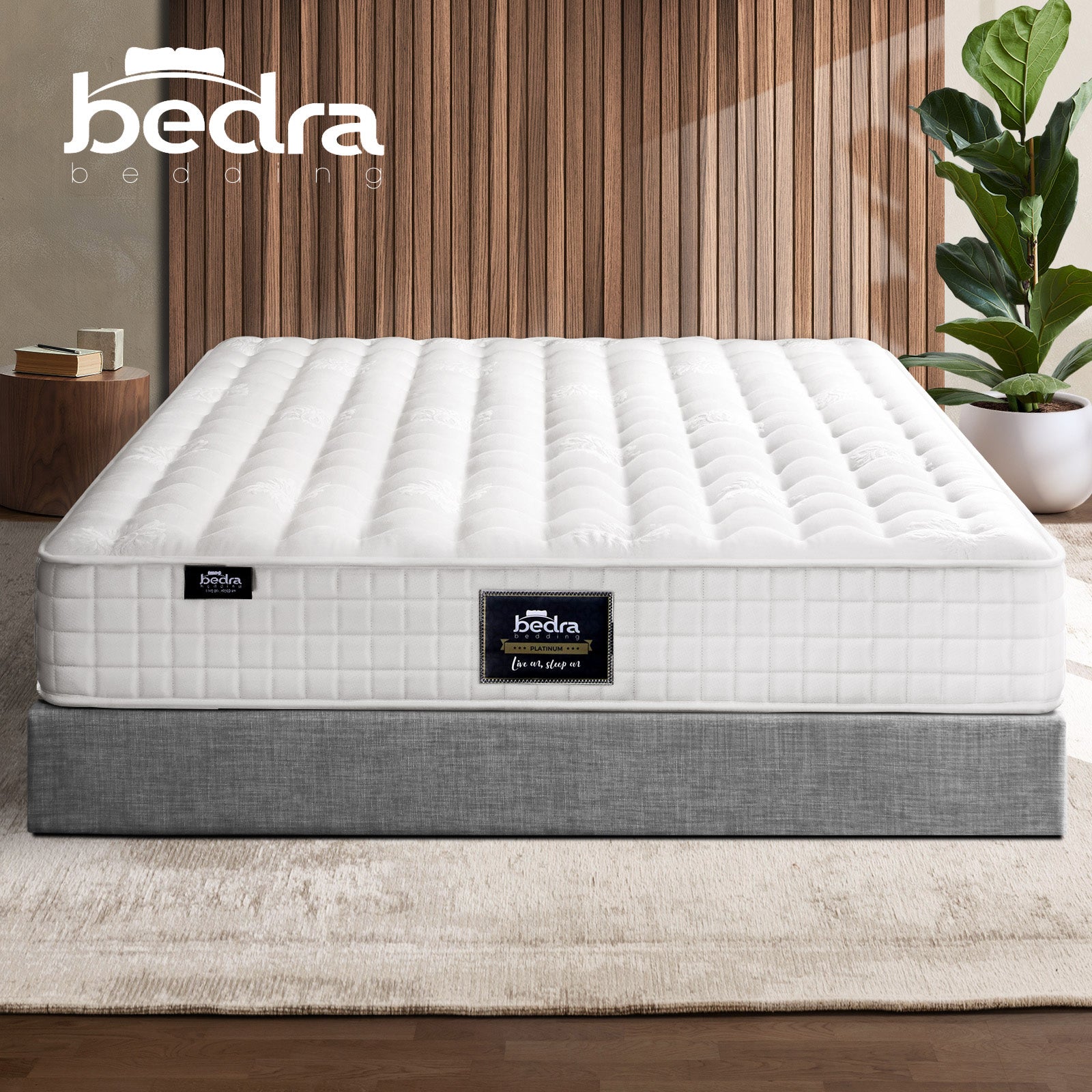 Bedra Mattress King Bed Luxury Tight Top Pocket Spring Foam Medium Firm 27cm - Sunyee