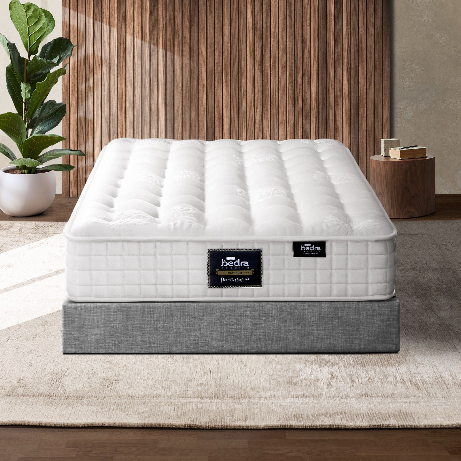 Bedra Mattress Single Bed Luxury Tight Top Pocket Spring Foam Medium Firm 27cm - Sunyee