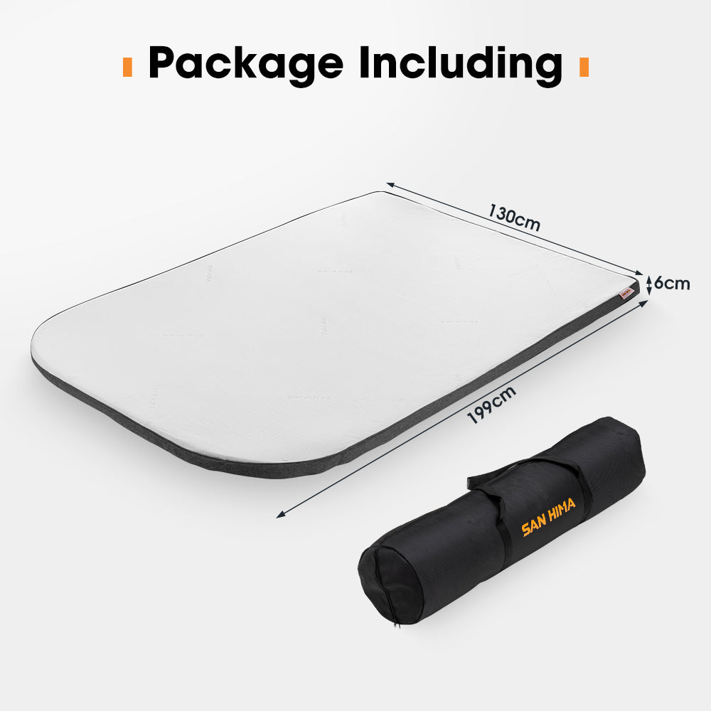 San Hima Camping Mattress Topper 199X130X6CM For Kalbarri Gen 2 Roof Top Tent - Sunyee
