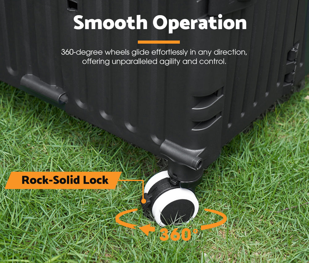 Mobi Shopping Trolley Foldable Camping Cart Grocery Basket 360° Wheel With cover - Sunyee