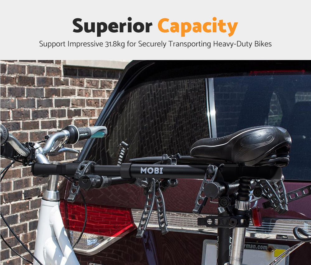 Mobi Bicycle Bike Bar Adjustable Frame Adapter Capacity 31.8kg For Car Bike Rack - Sunyee