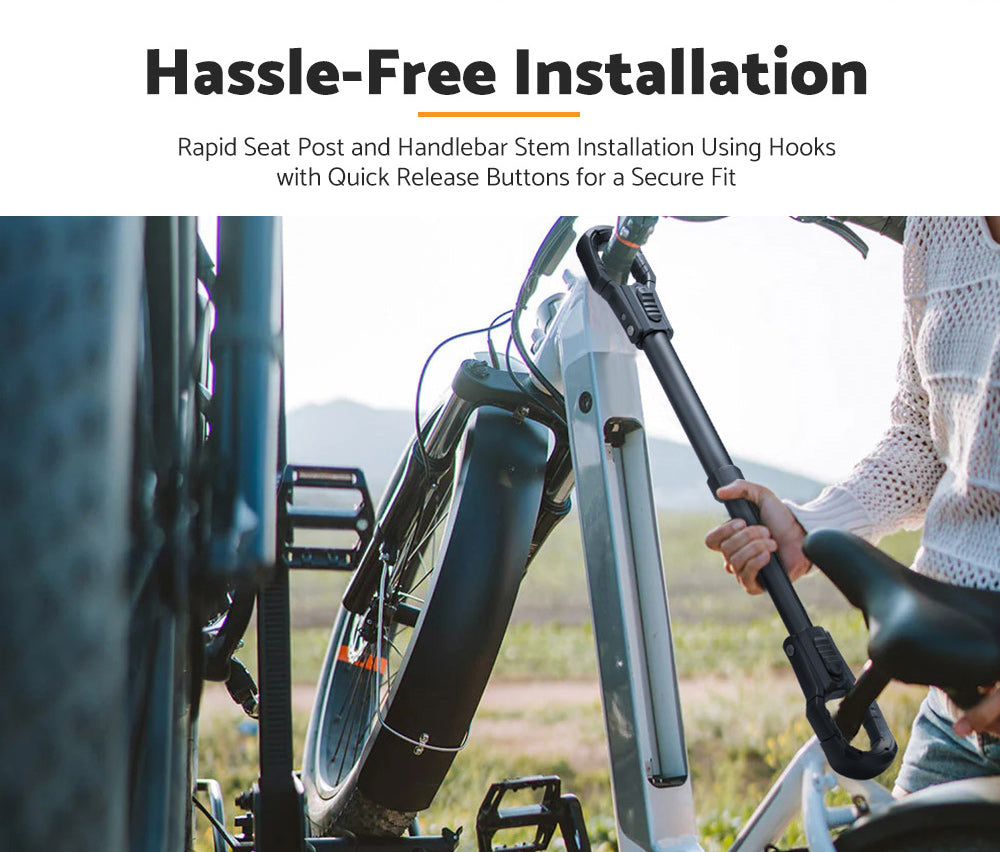 Mobi Bicycle Bike Bar Adjustable Frame Adapter Capacity 31.8kg For Car Bike Rack - Sunyee