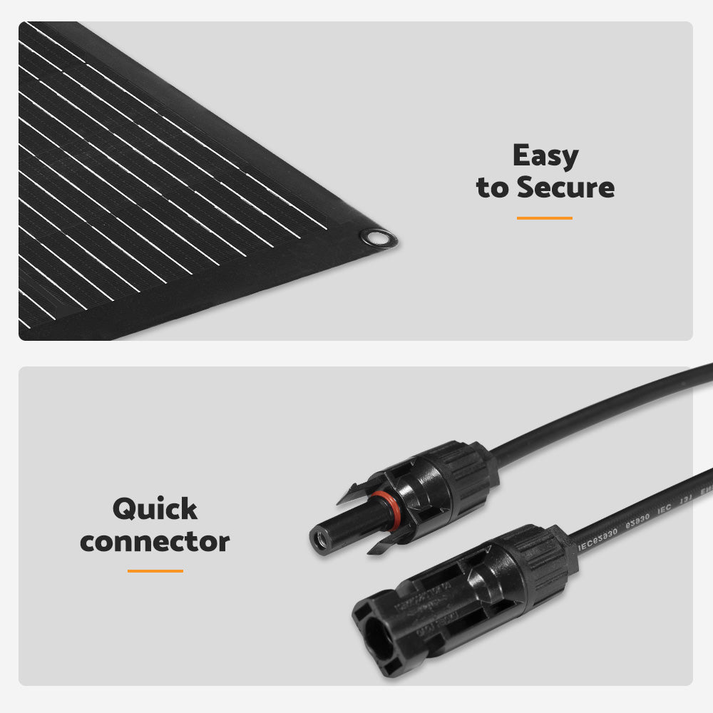 MOBI 300W Flexible Solar Panel Mono 12V RV Camping Caravan Boat - Sunyee