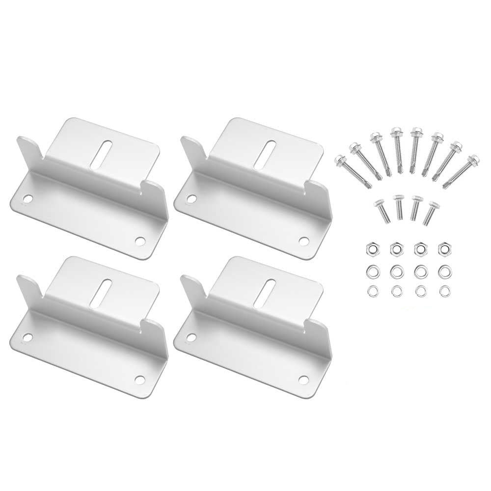 Mobi 4PCS Solar Panel Z-Shape Brackets Aluminum Mounting Set For Roof - Sunyee