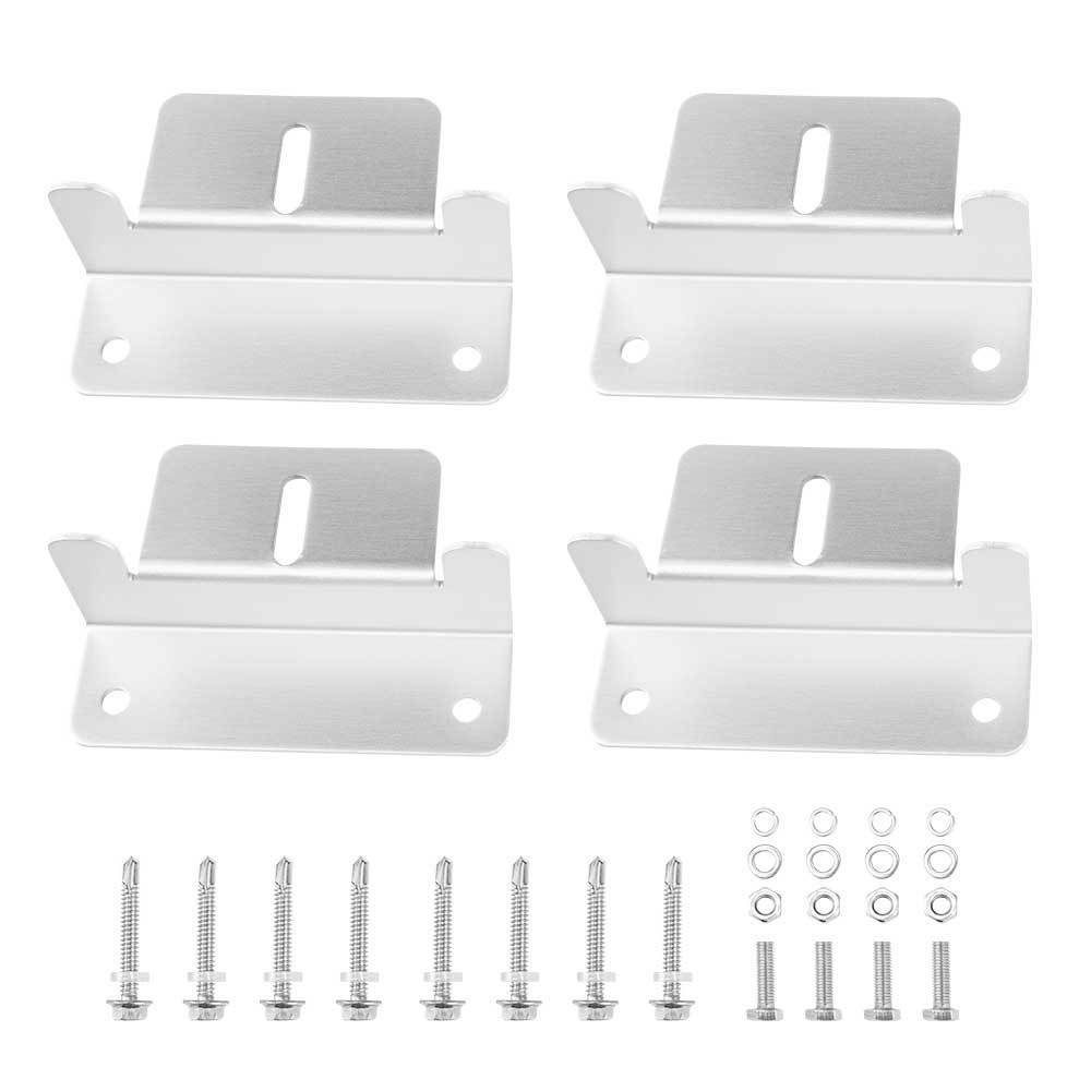 8x Solar Panel Mounting Z Bracket Aluminium for Caravan Roof Wall Mount - Sunyee