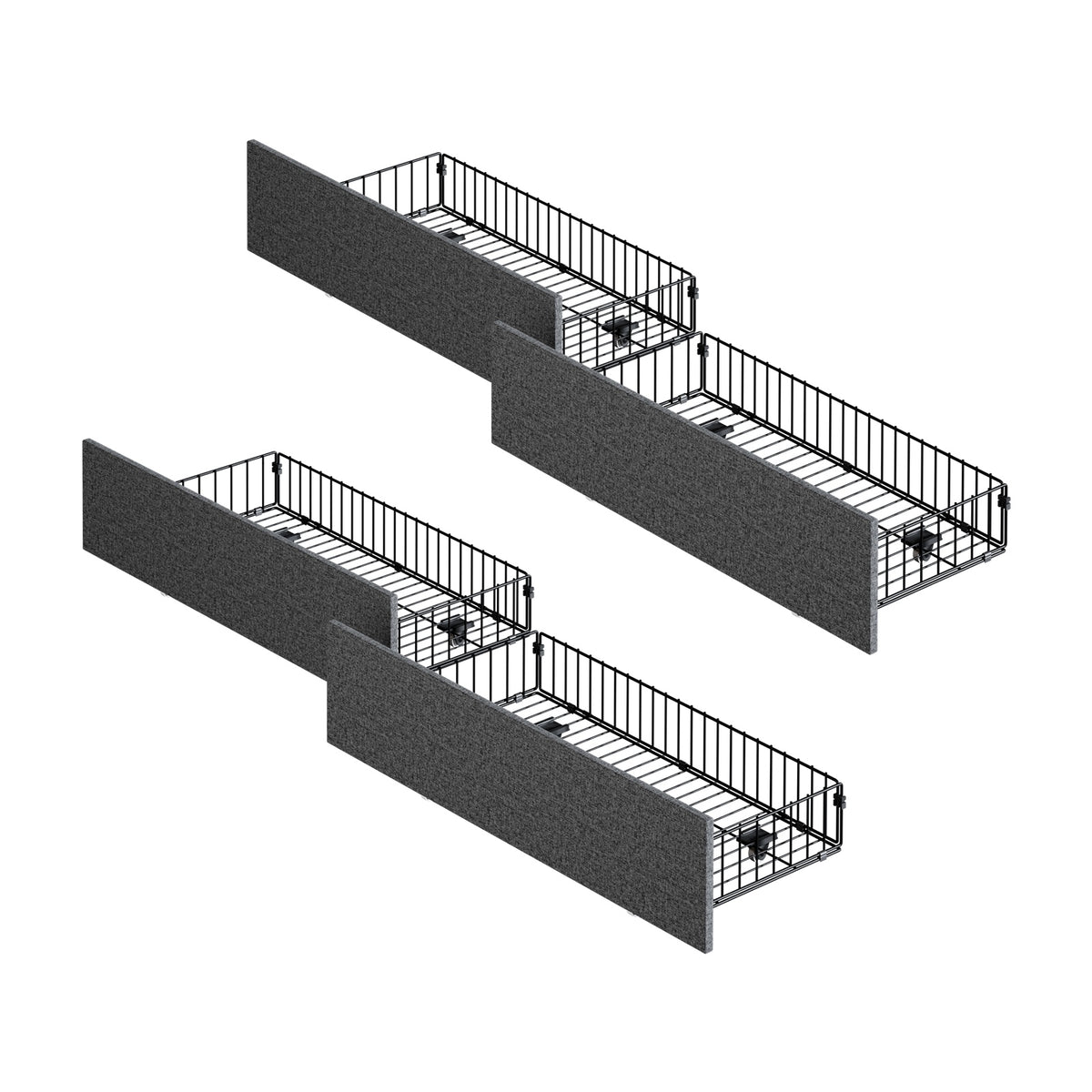 Oikiture Bed Frame Queen Double King Size LED Storge Headboard With USB Charging