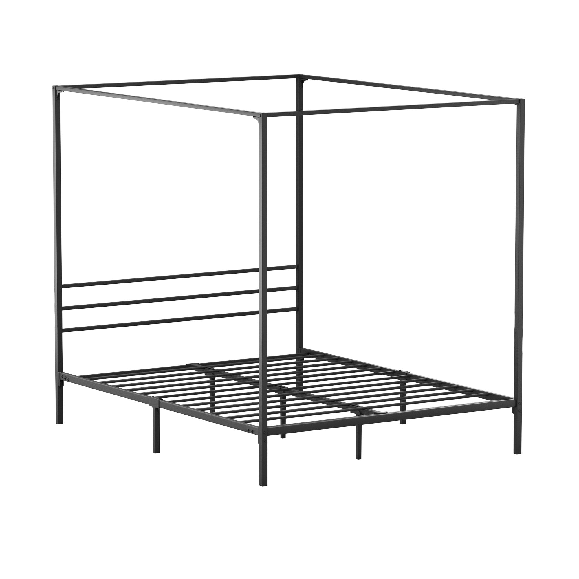 Oikiture Metal Canopy Bed Frame Queen Size Beds Platform - Sunyee