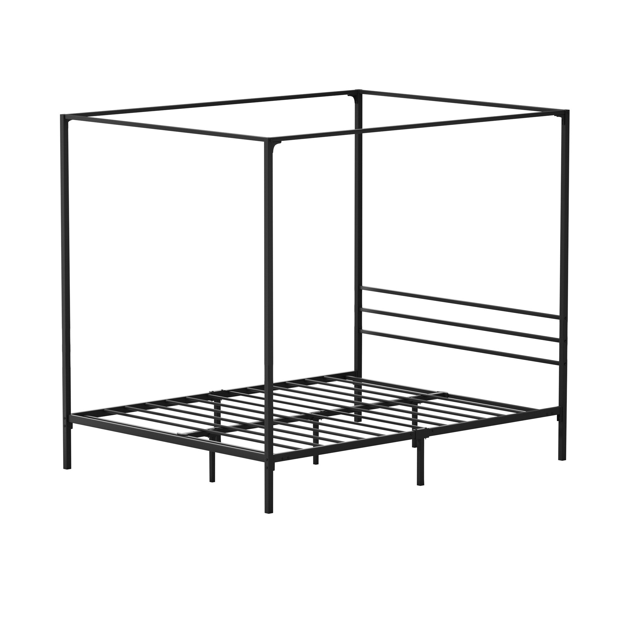 Oikiture Metal Canopy Bed Frame Queen Size Beds Platform - Sunyee