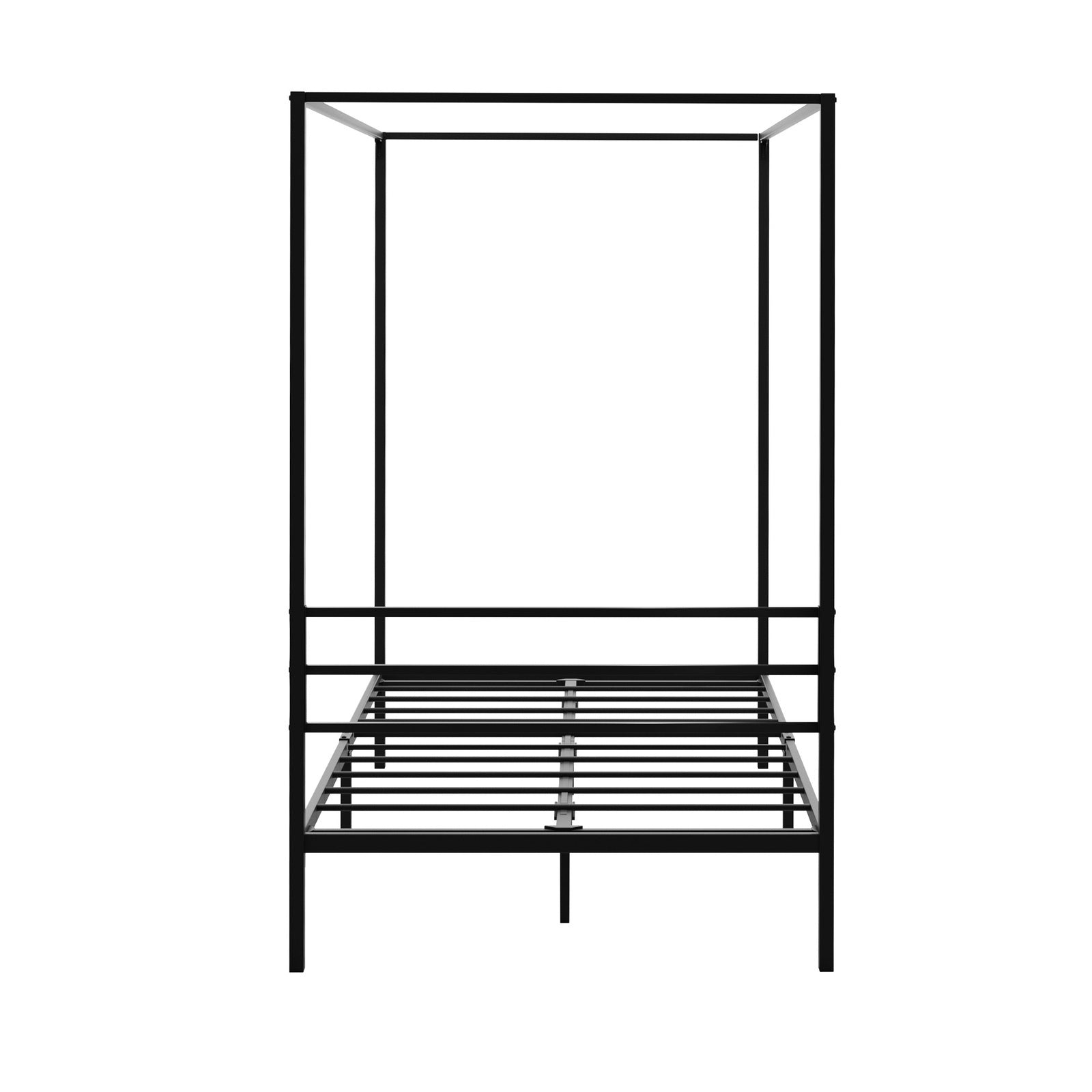 Oikiture Metal Canopy Bed Frame Single Size Beds Platform
