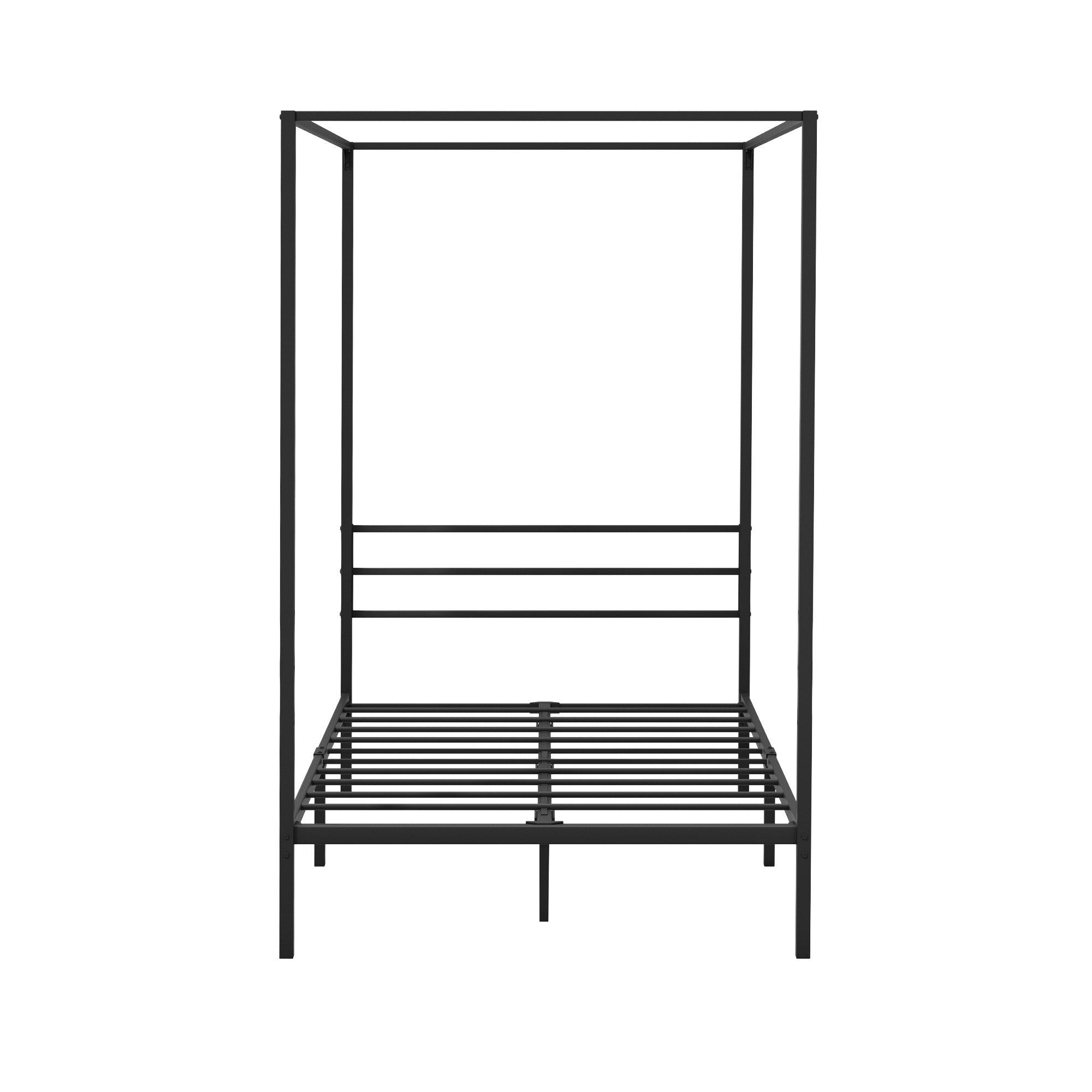 Oikiture Metal Canopy Bed Frame Single Size Beds Platform - Sunyee