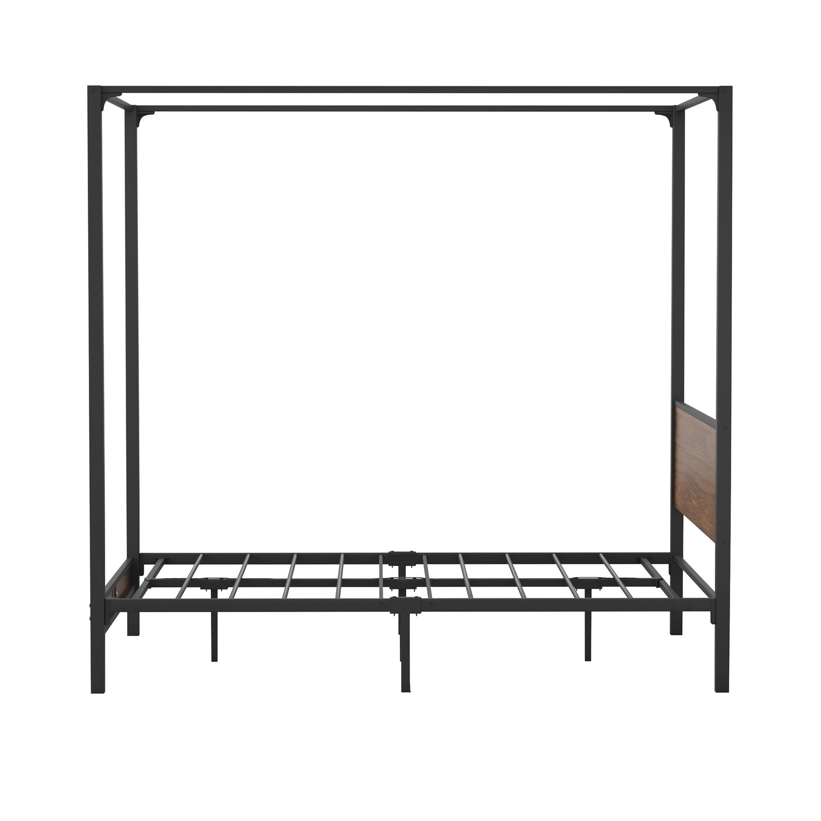 Oikiture Metal Canopy Bed Frame Double Size Beds Platform - Sunyee