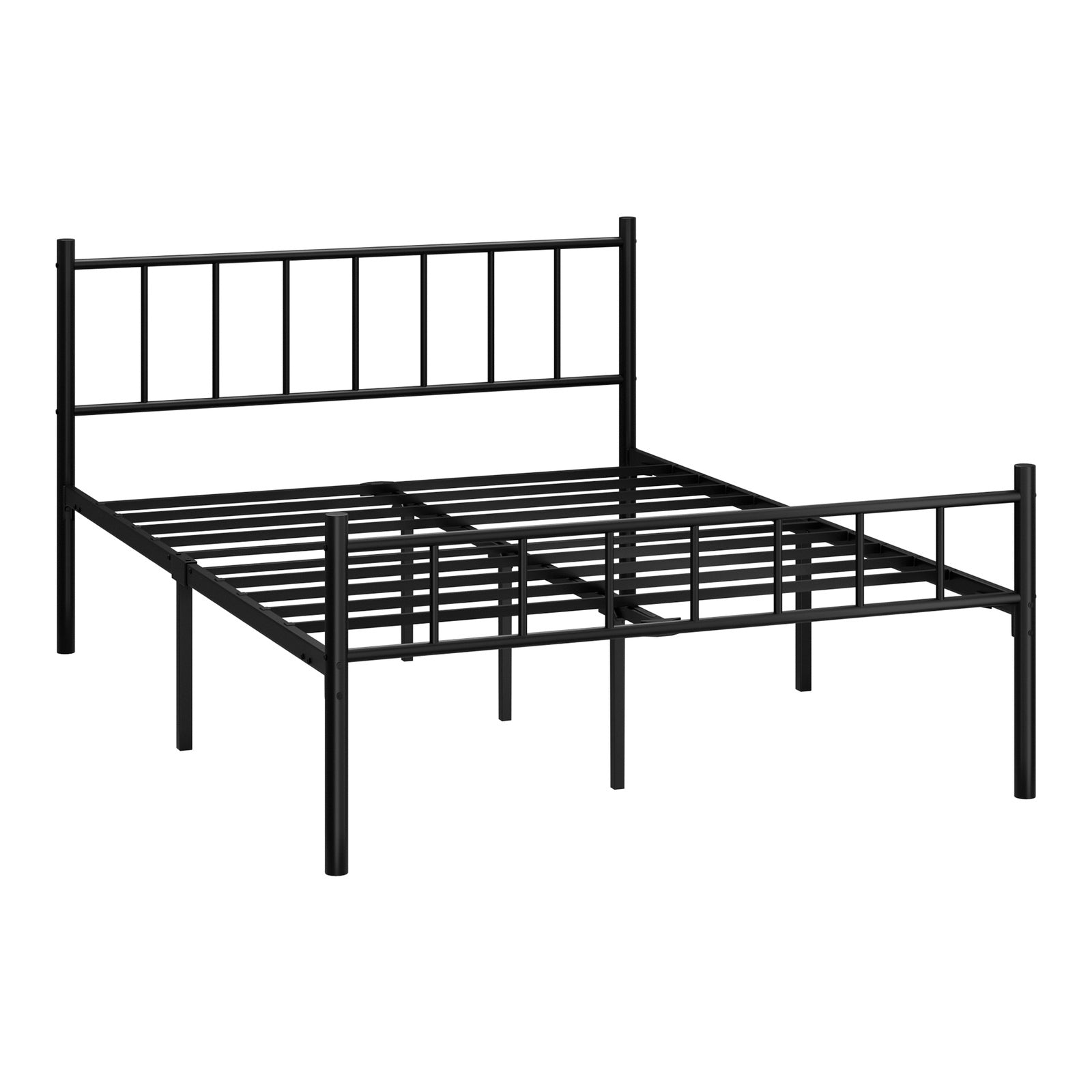 Oikiture Bed Frame Queen Double King Single Metal Base Platform Foundation Black - Sunyee