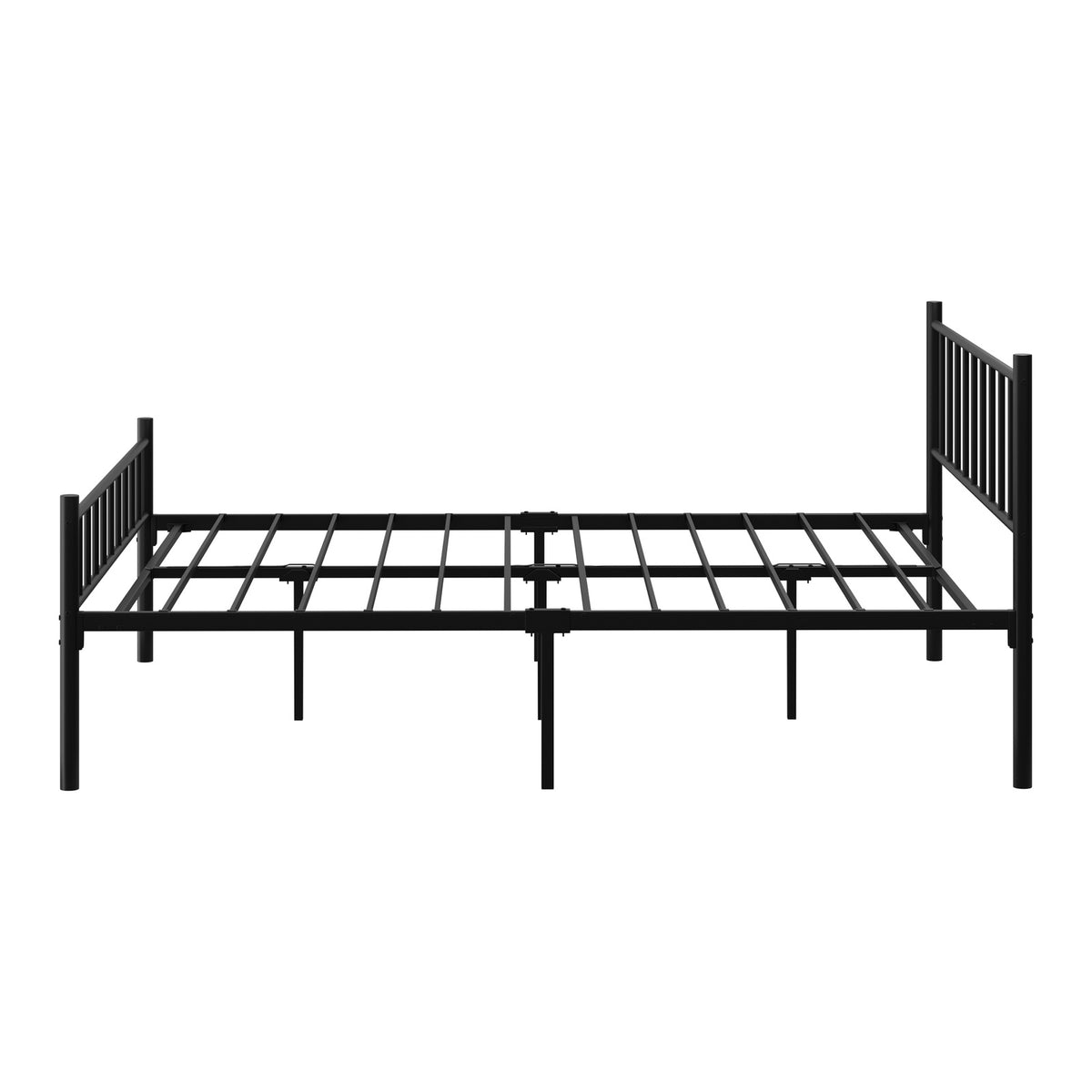 Oikiture Bed Frame Queen Size Metal Base Platform Foundation Black - Sunyee