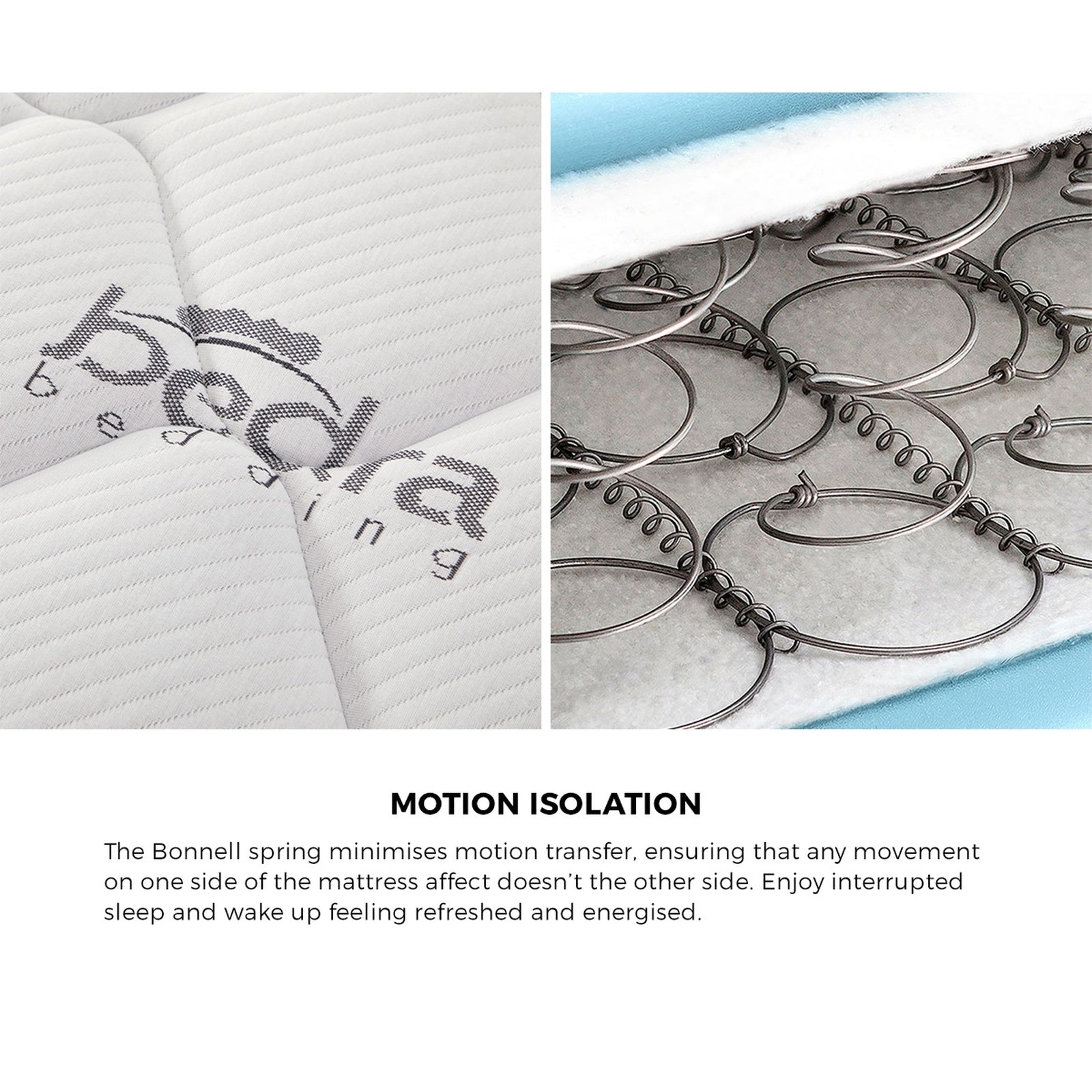 Oikiture Metal Bed Frame King Size LED 4 Storage Drawers USB with Mattress - Sunyee