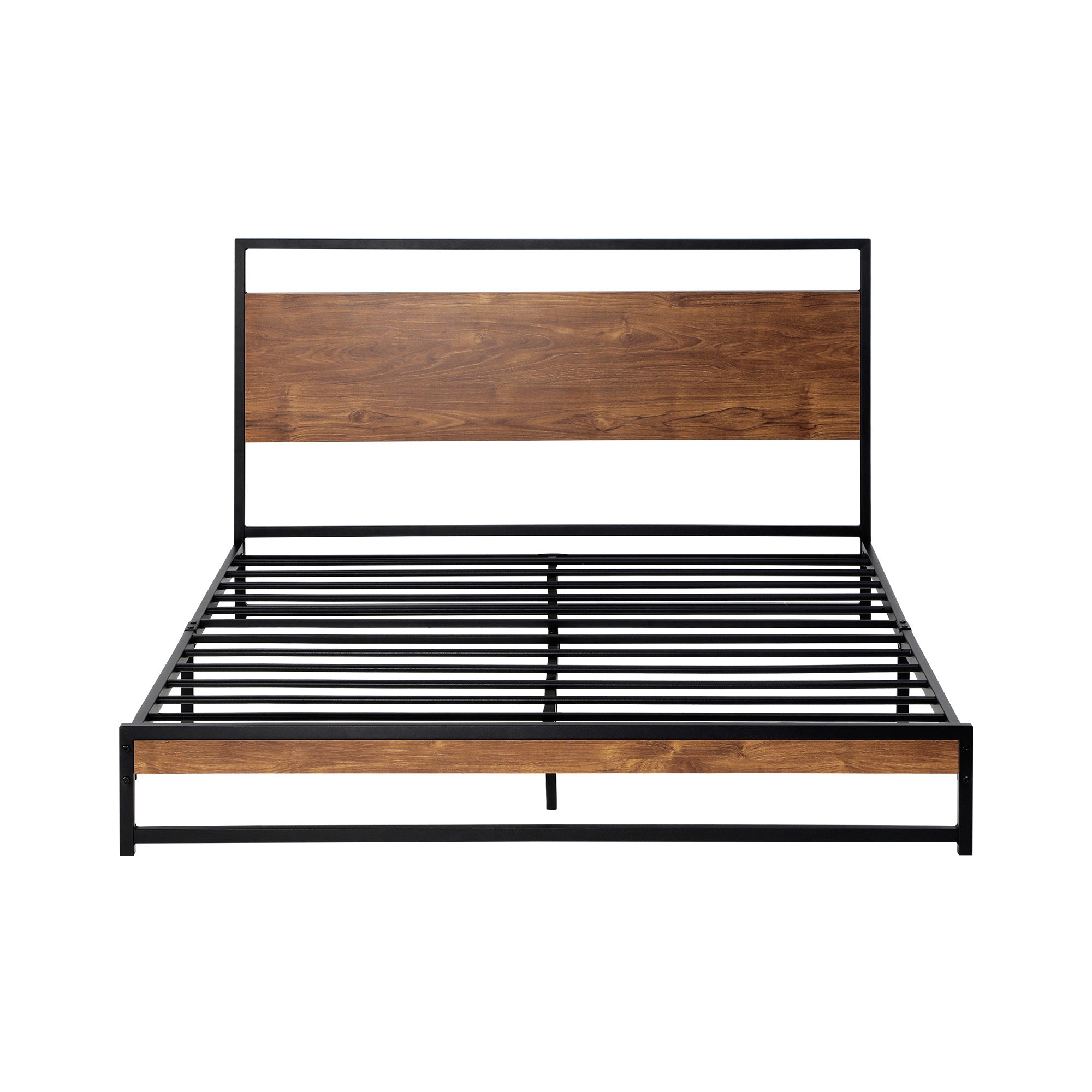 Oikiture Metal Bed Frame Queen Double King Single Size Beds Base Platform Wood - Sunyee