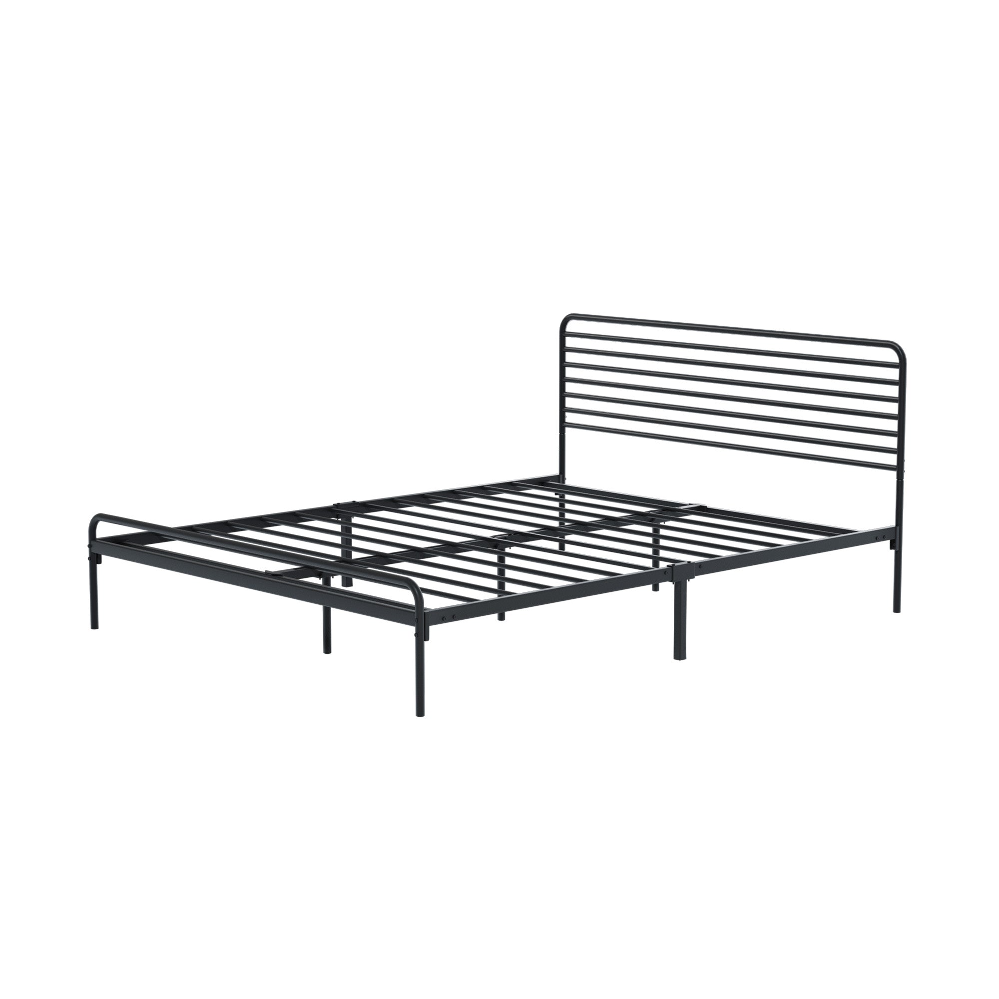 Oikiture Metal Bed Frame Queen Size Bed Base Platform - Sunyee