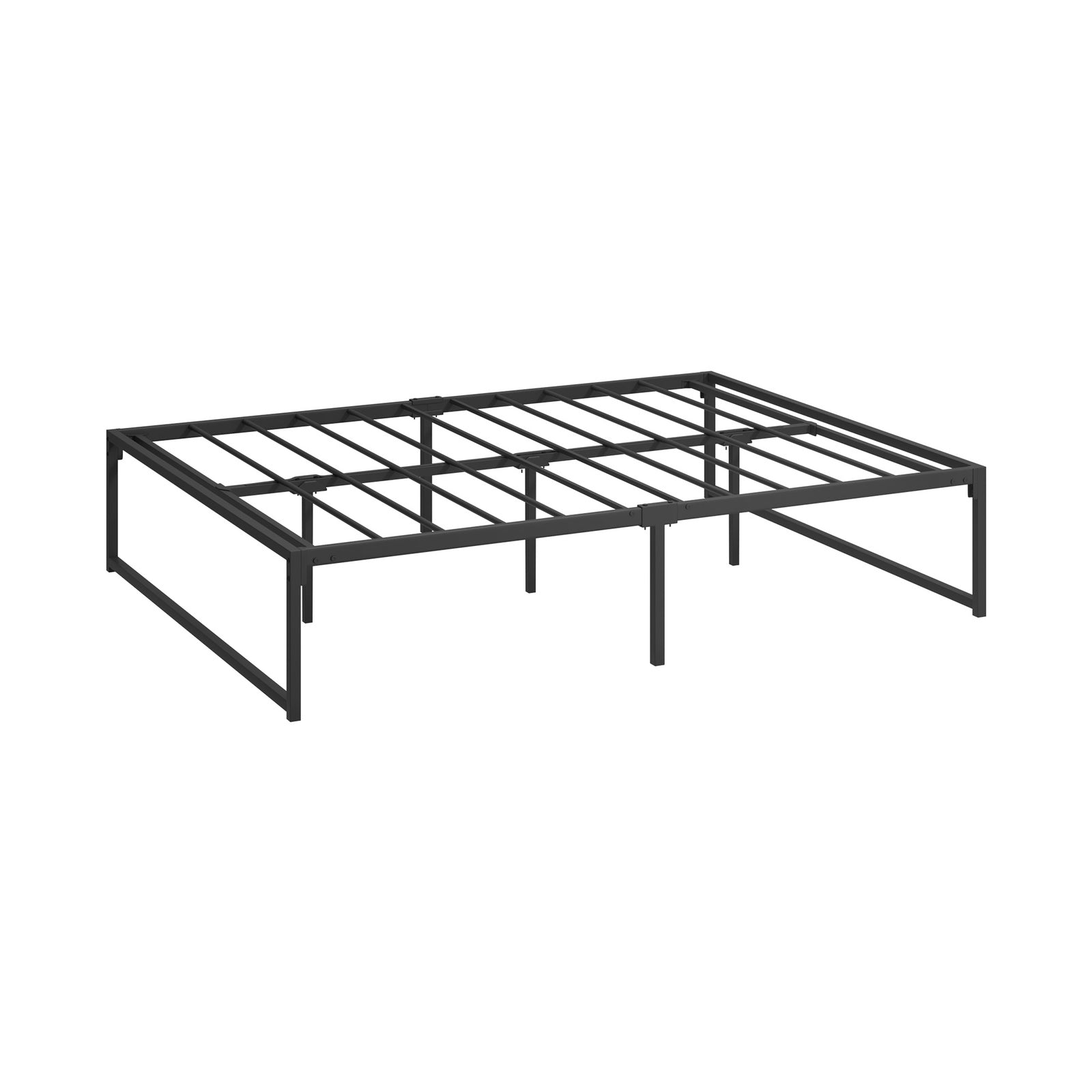 Oikiture Metal Bed Frame Double Size Beds Base Platform Black - Sunyee