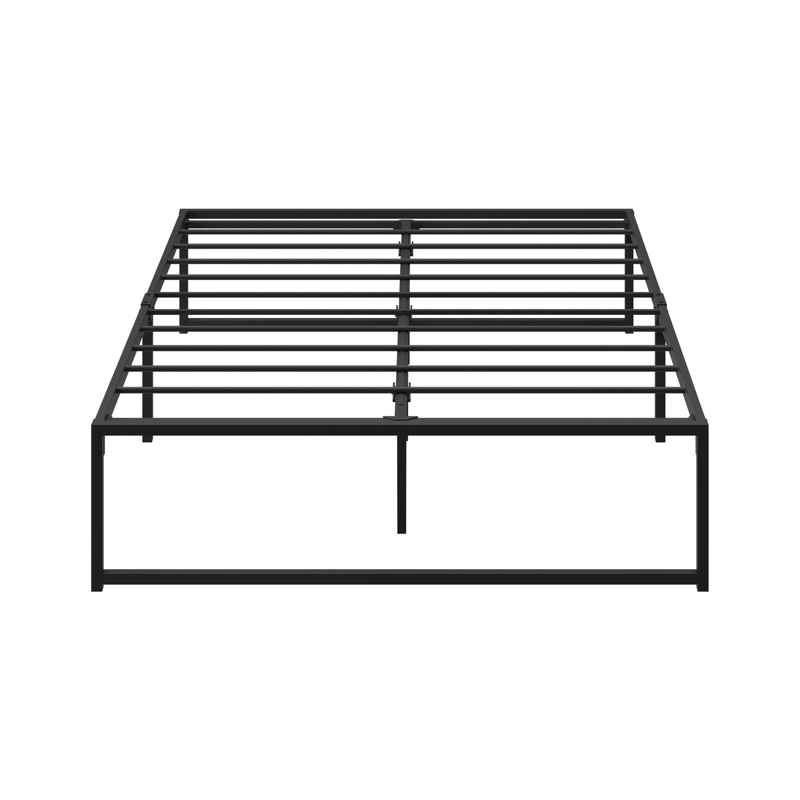 Oikiture Metal Bed Frame Double Size Beds Base Platform Black - Sunyee