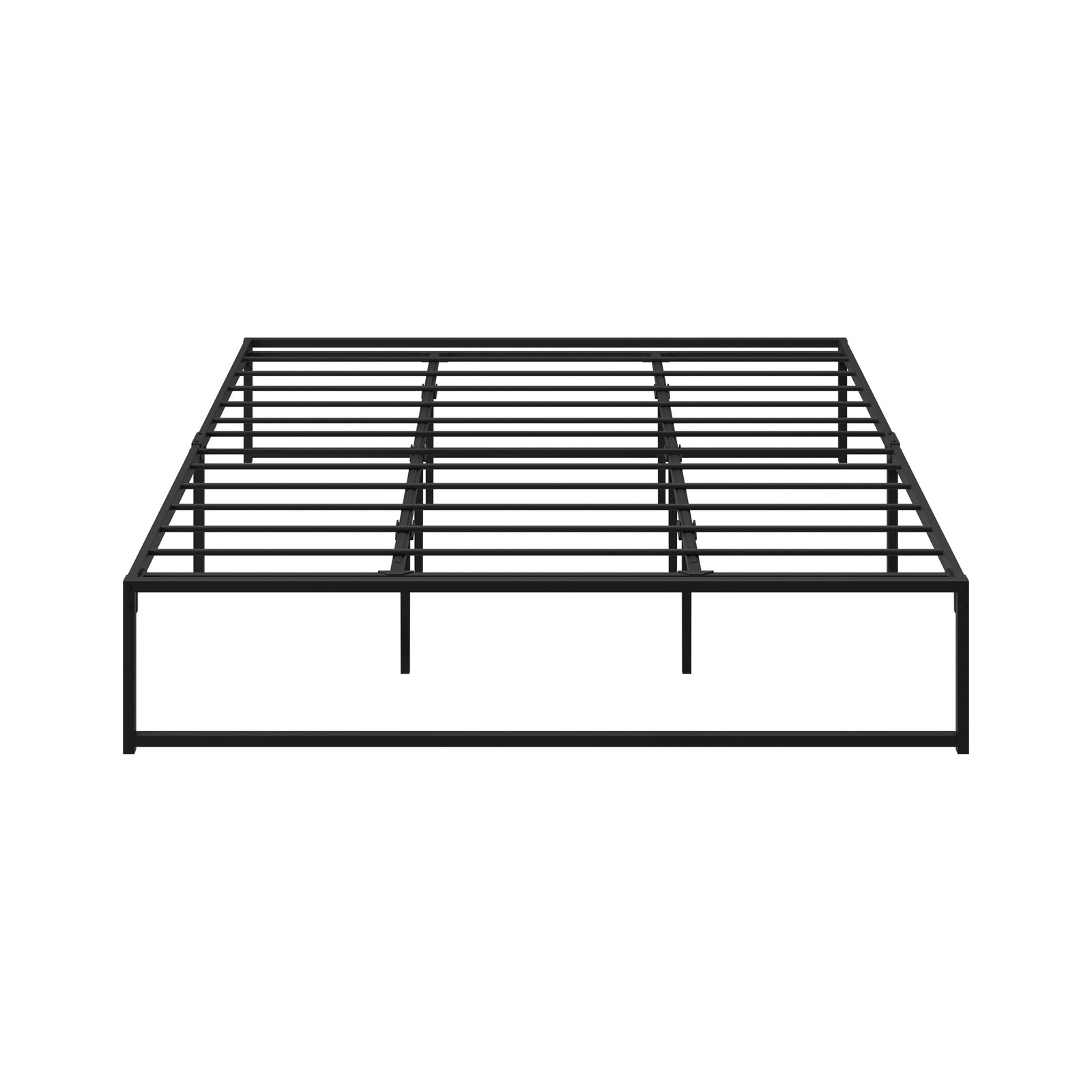 Oikiture Metal Bed Frame King Size Beds Base Platform Black - Sunyee