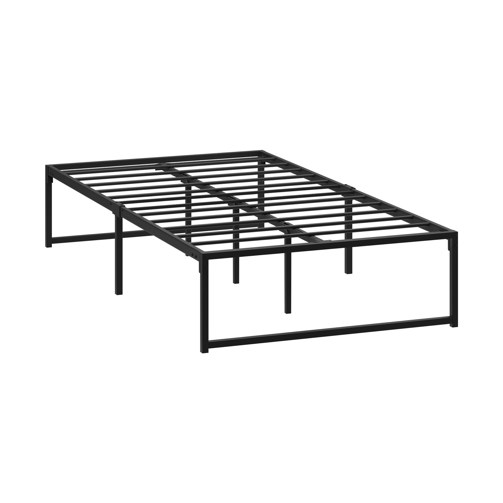 Oikiture Metal Bed Frame King Single Beds Base Platform Black - Sunyee