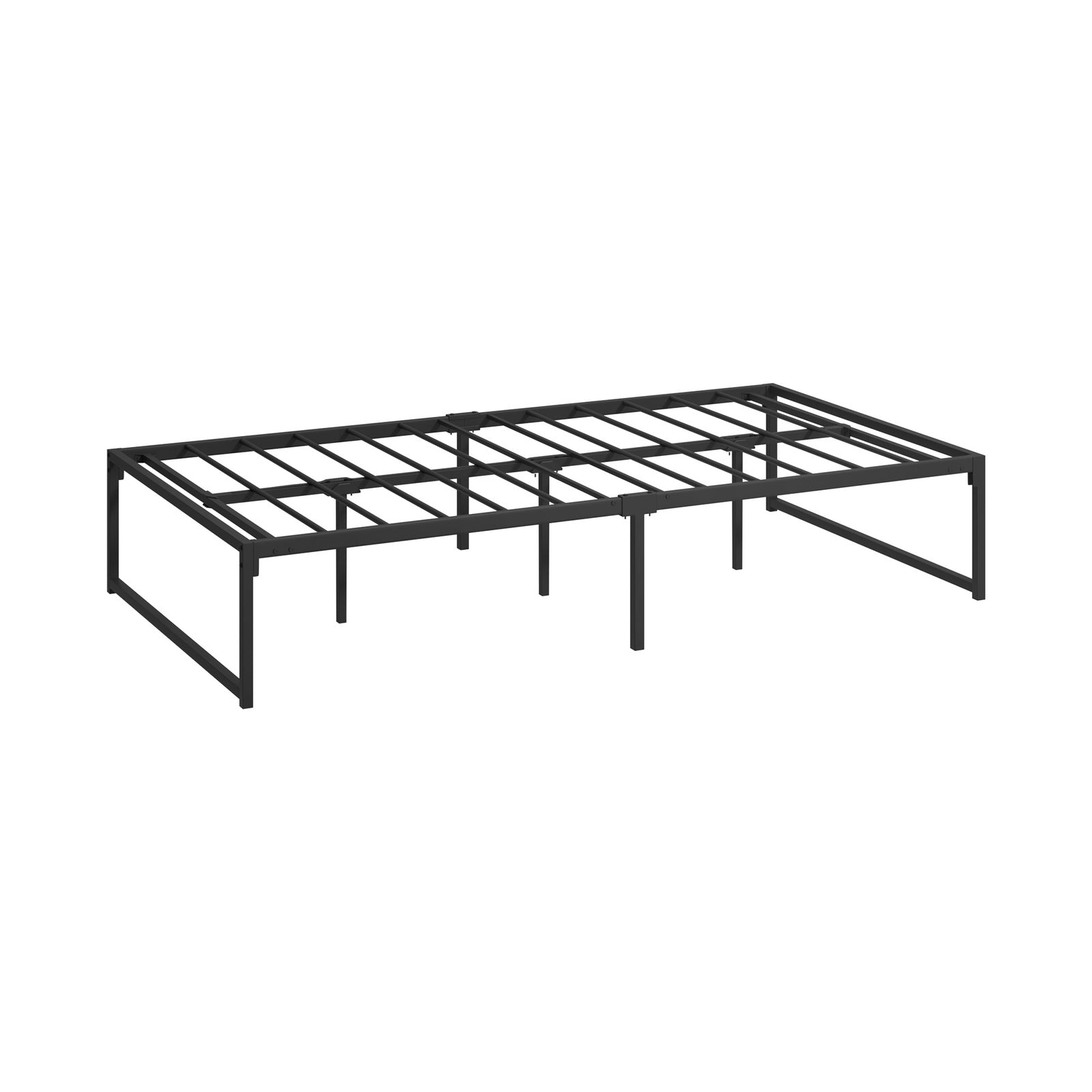 Oikiture Metal Bed Frame King Single Beds Base Platform Black - Sunyee