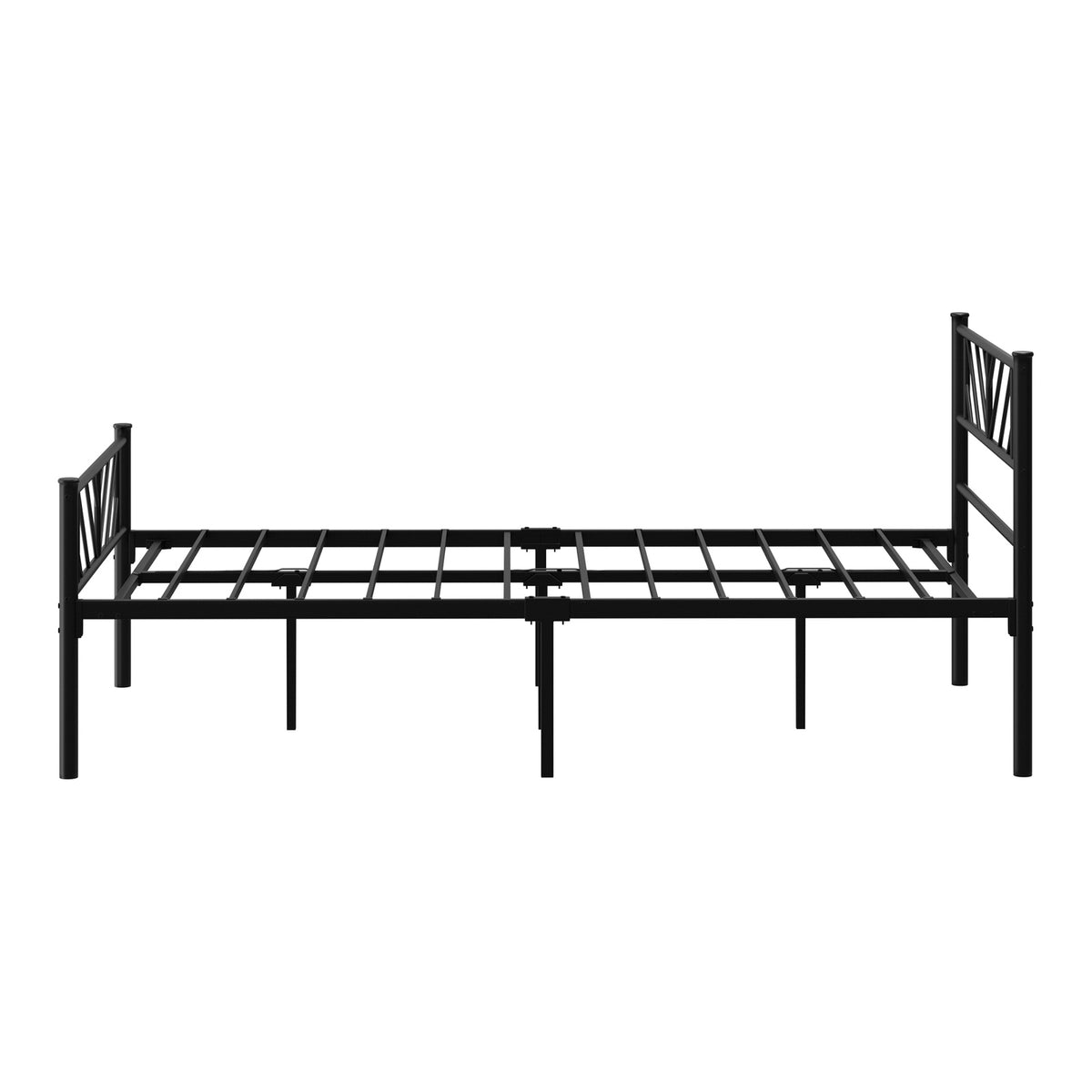 Oikiture Metal Bed Frame King Single Bed Base Platform Black SIS - Sunyee