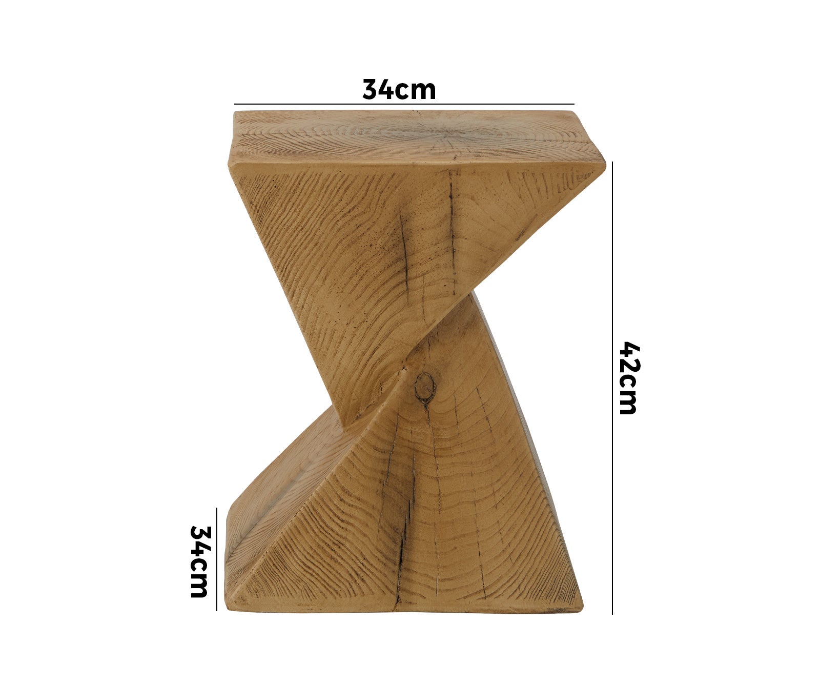 Oikiture Side Table Coffee Bedside End Stool Stand Terrazzo Concrete Outdoor - Sunyee