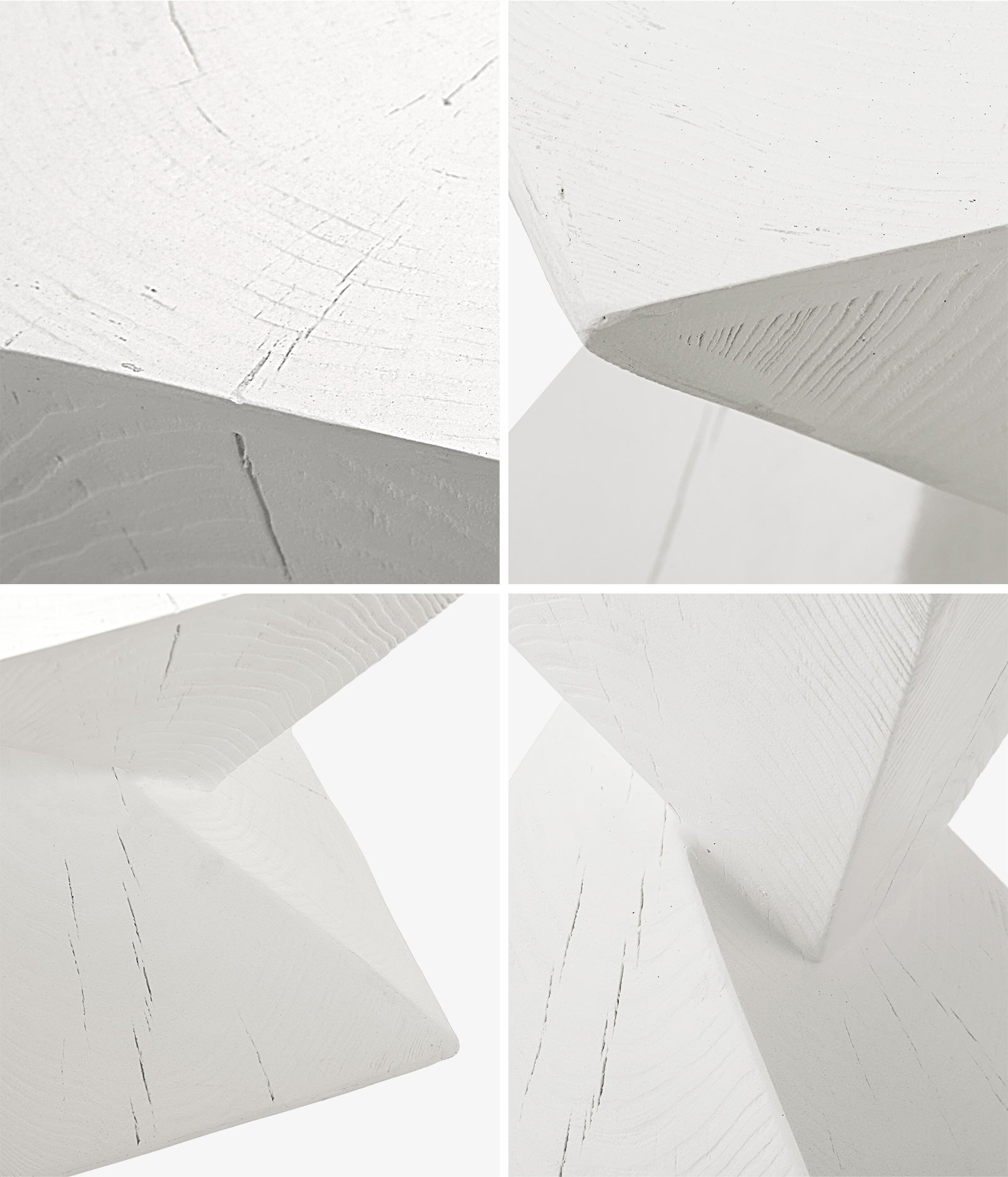 Oikiture Side Table Coffee Bedside End Stool Stand Terrazzo Stone Outdoor White - Sunyee