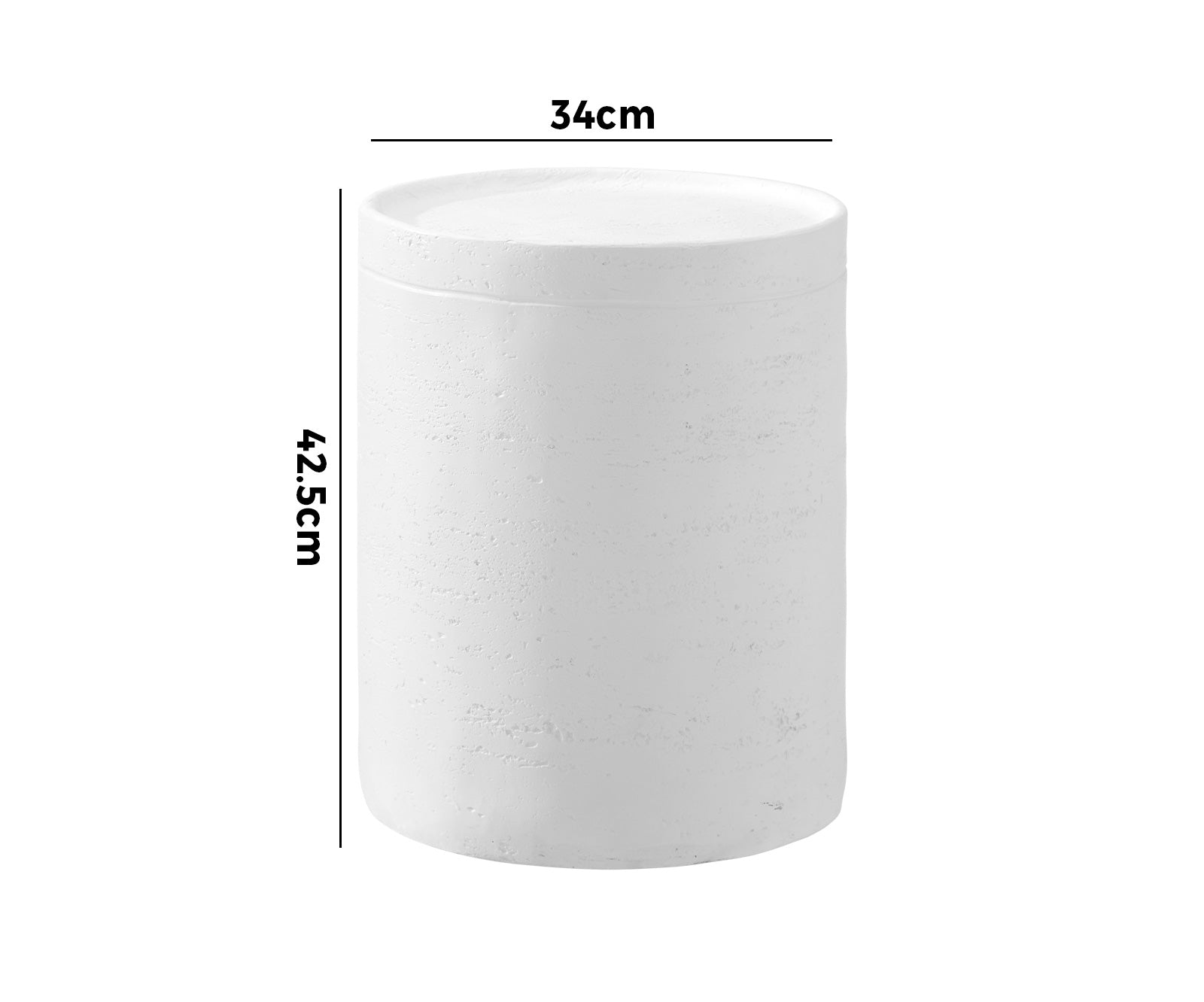 Oikiture Side Table Coffee End Stool Bedside Stand Terrazzo Concrete Outdoor - Sunyee