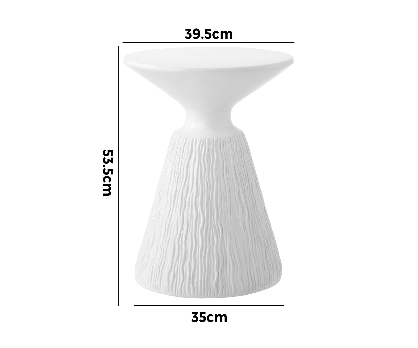 Oikiture Side Table Coffee Bedside End Stool Stand Terrazzo Indoor Outdoor - Sunyee