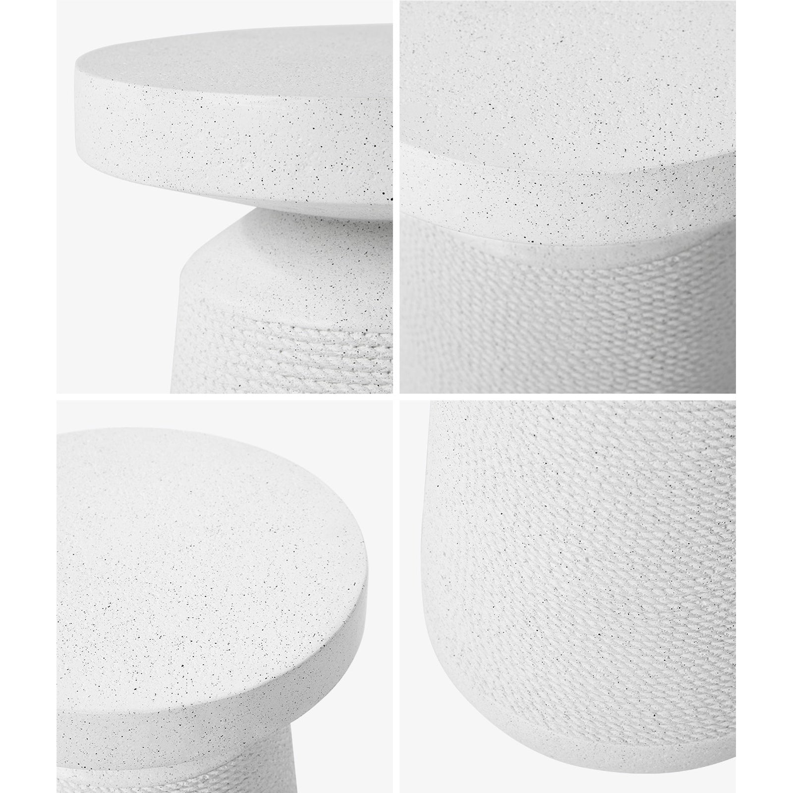 Oikiture Side Table Coffee Bedside Tables End Stool Stand Nightstand White