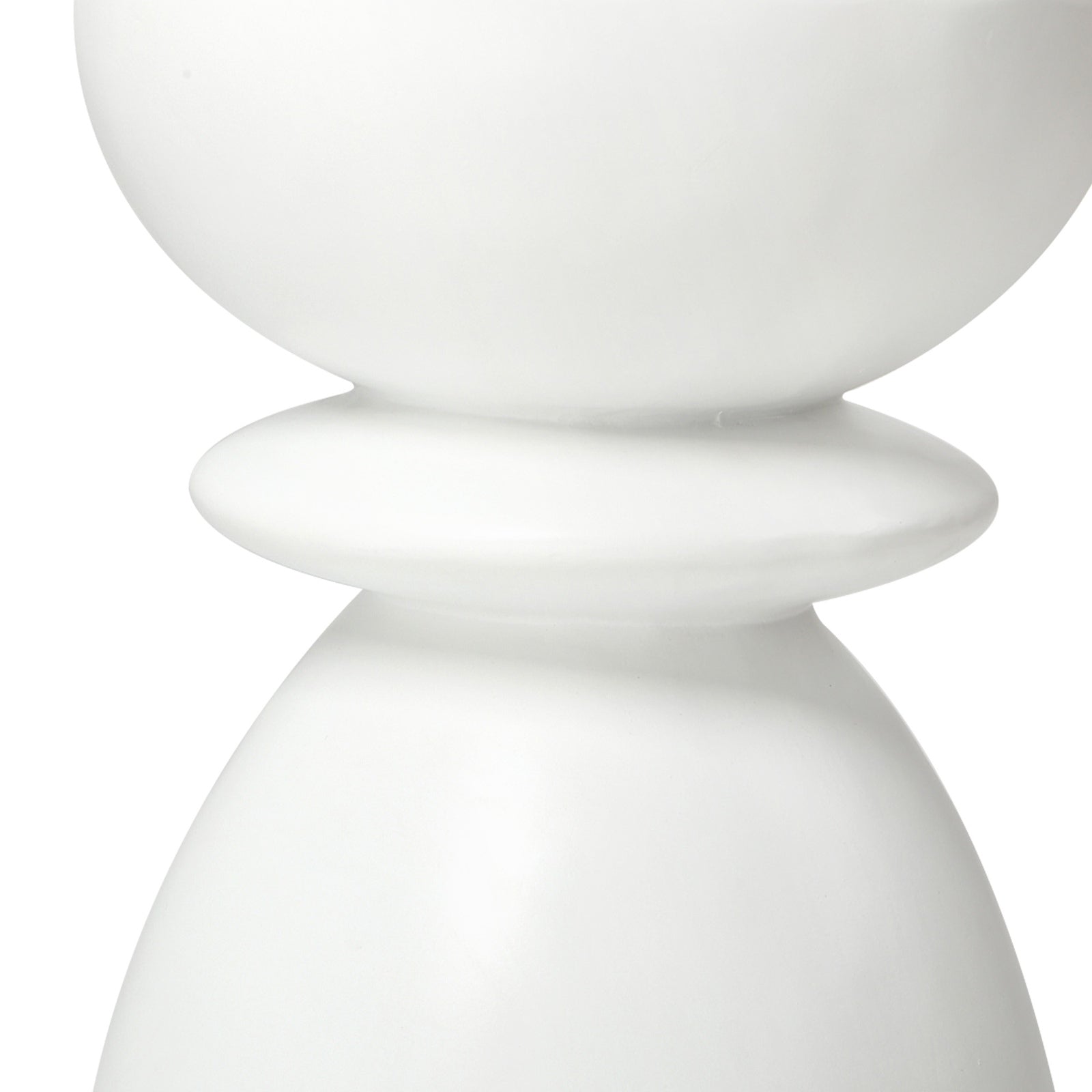 Oikiture Side Table Round Coffee End Stool Bedside Stand Stone Patio Garden - Sunyee