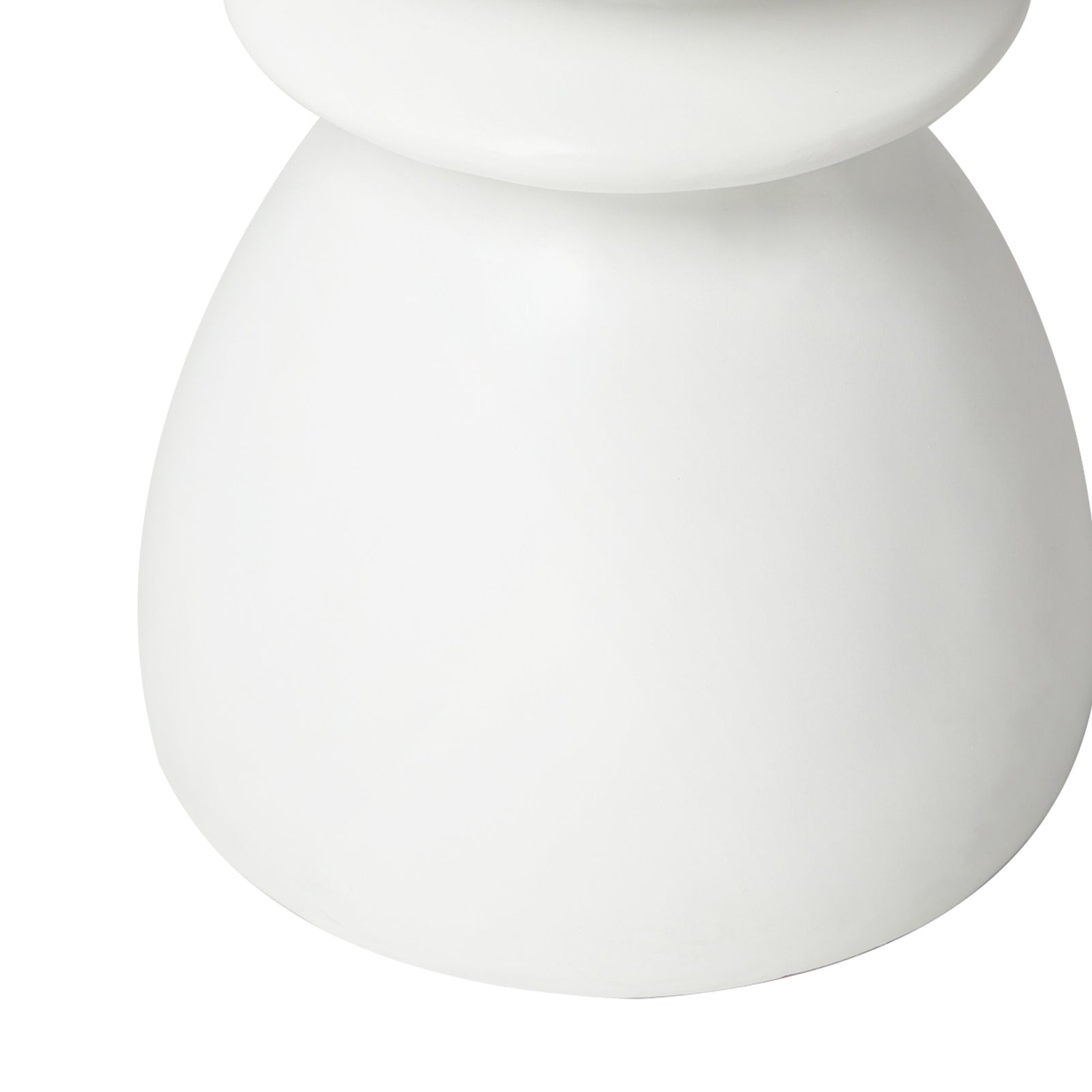 Oikiture Side Table Round Coffee End Stool Bedside Stand Stone Patio Garden - Sunyee