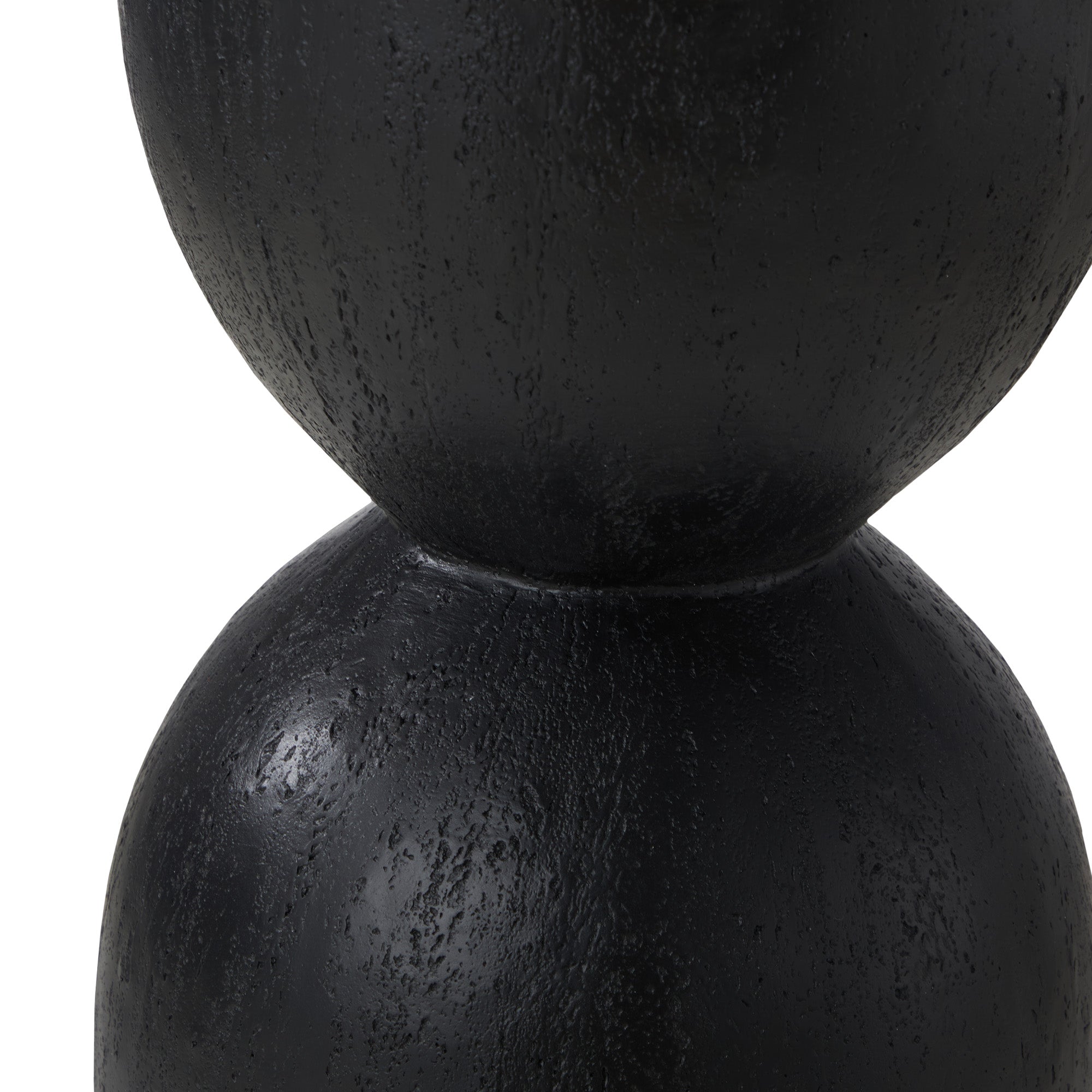 Oikiture Side Table Coffee Bedside End Stool Stand Concrete Outdoor Indoor Black - Sunyee