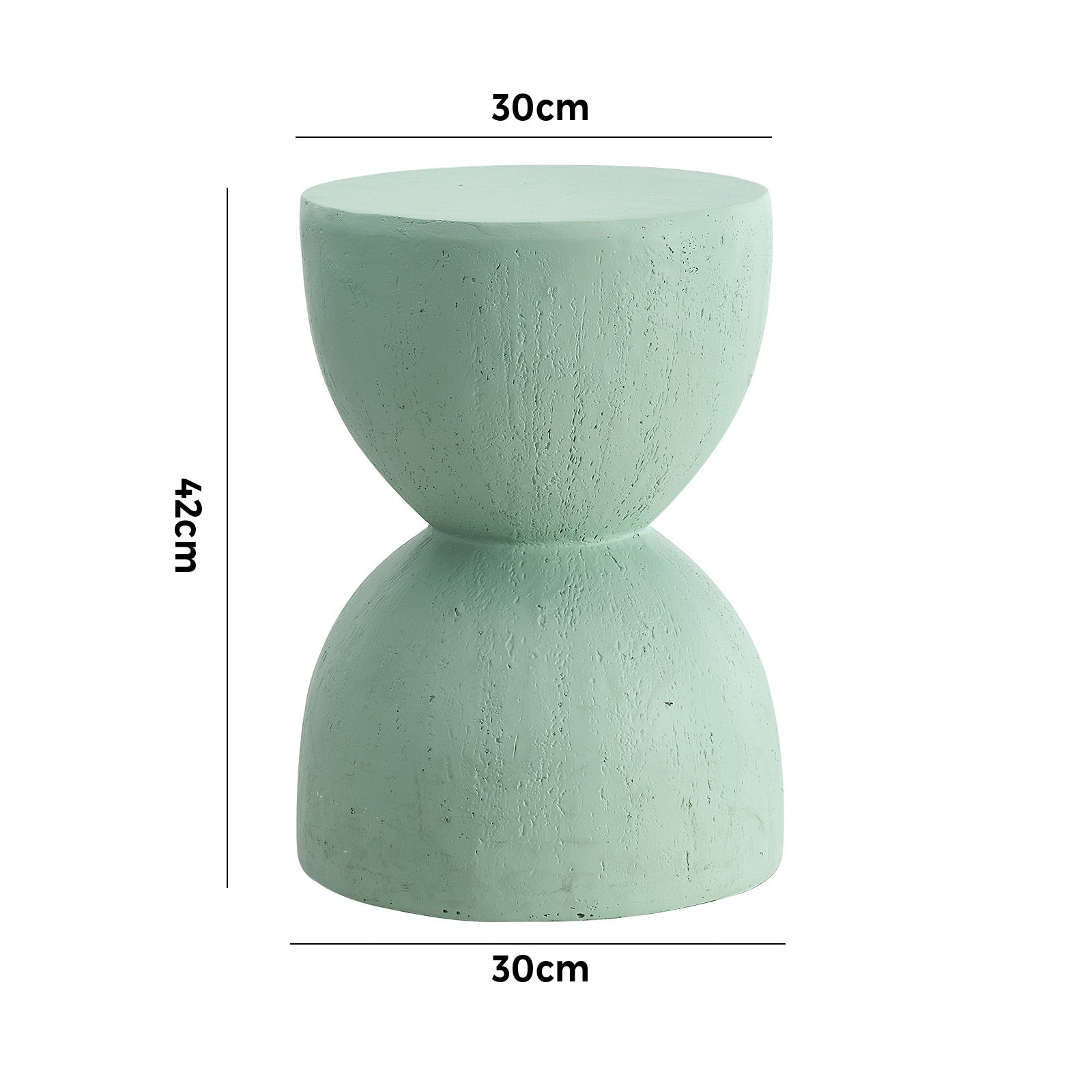 Oikiture Side Table Coffee Bedside End Stool Stand Stone Outdoor Indoor Green - Sunyee