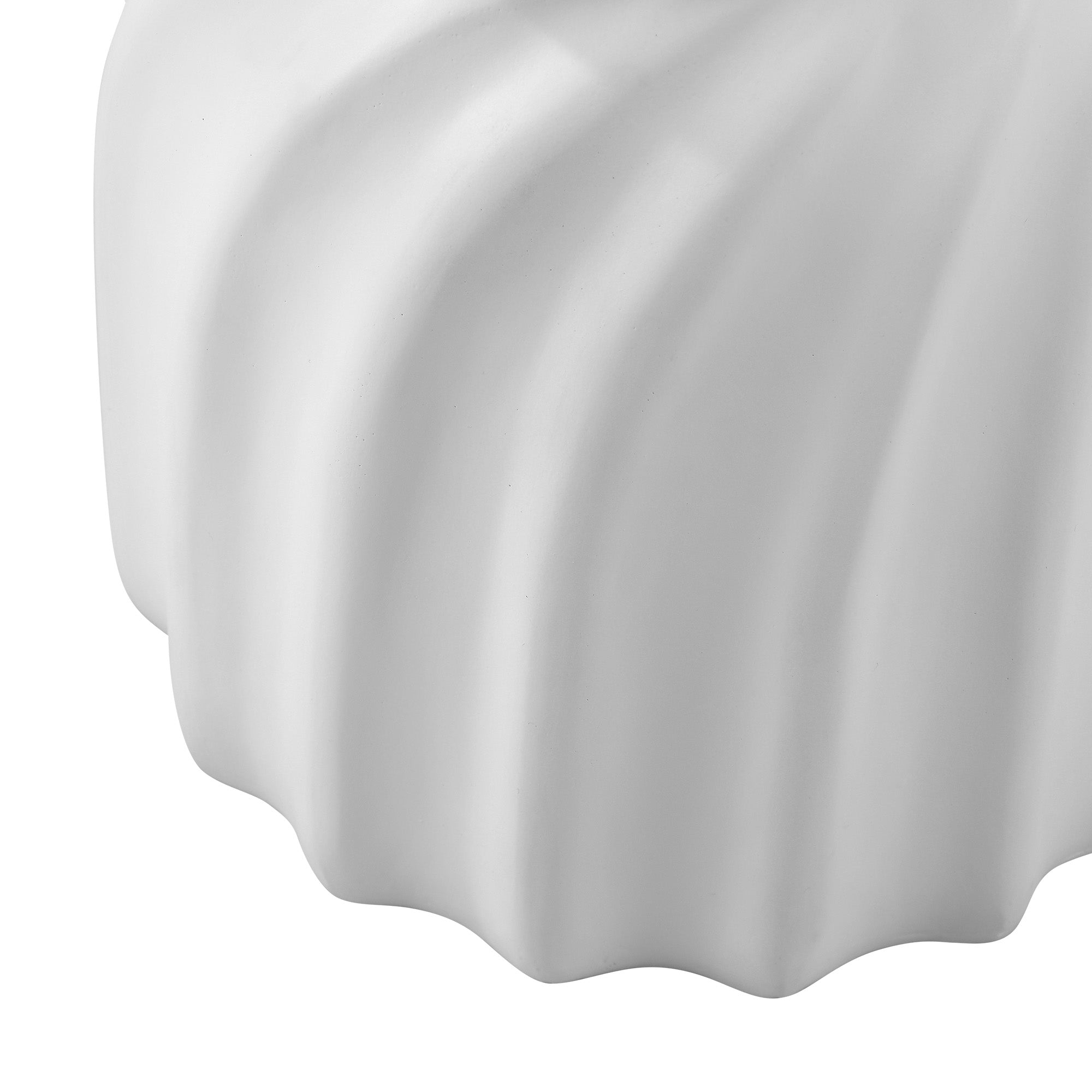 Oikiture Coffee Side Table Bedside End Stool Stand Terrazzo Hourglass Concrete - Sunyee